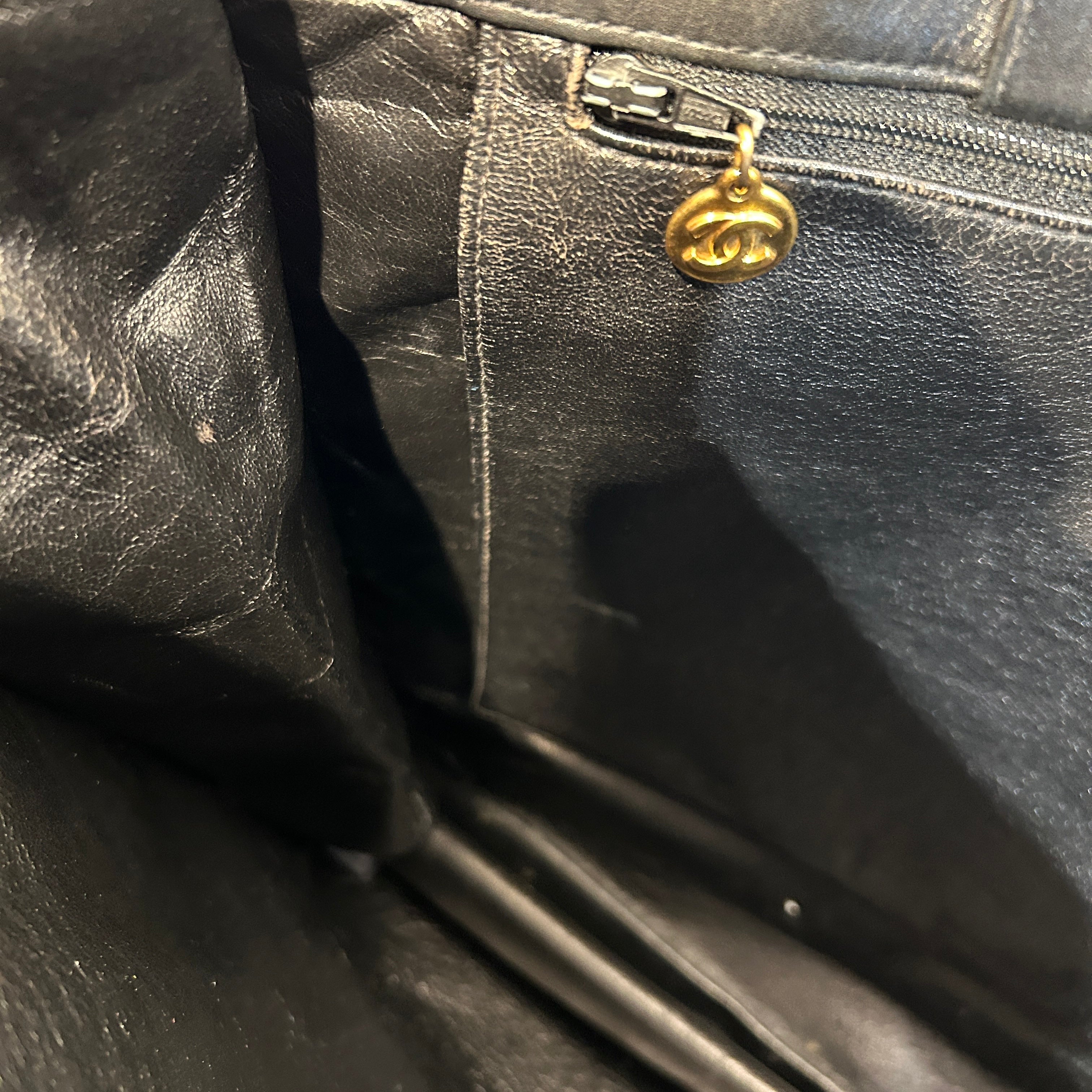 CHANEL/Tote Bag/Leather/BLK/deca coco view 10