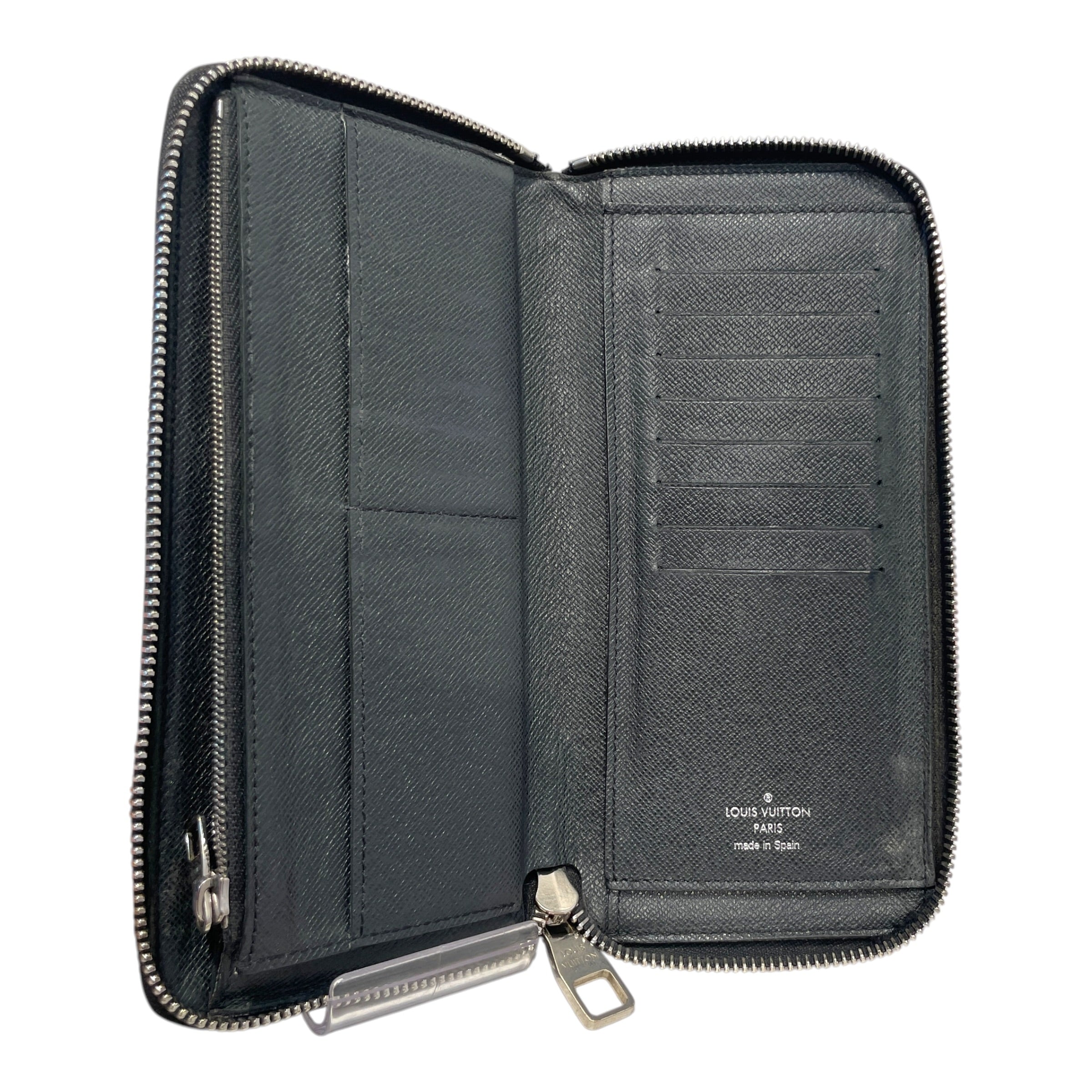 LOUIS VUITTON/Long Wallet/Leather/BLK/L's/Damier Azur Sarah Wallet view 4