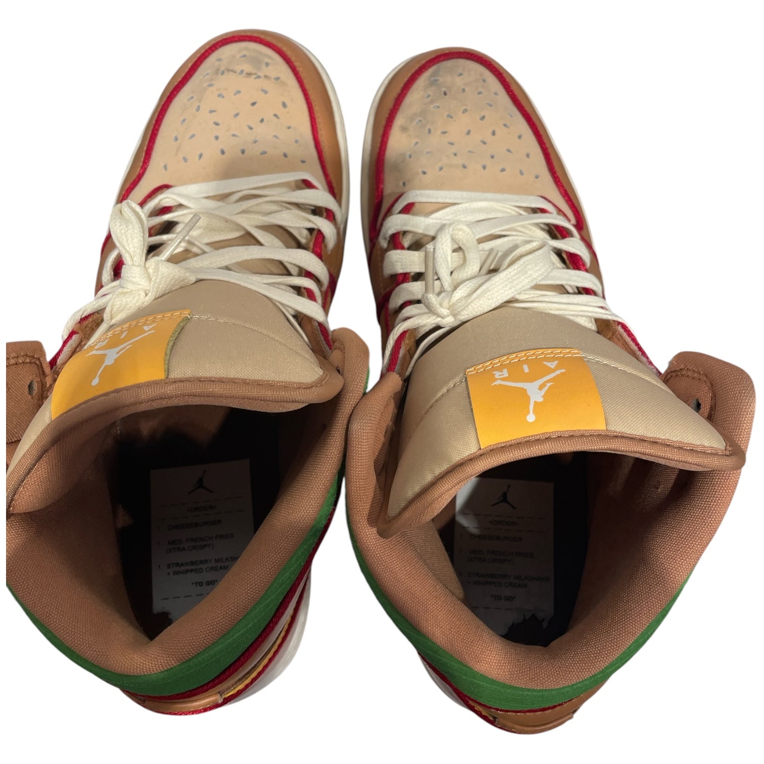 NIKE/Hi-Sneakers/US 11/Leather/CML/JORDAN 1 BURGER IB7403-224 view 3