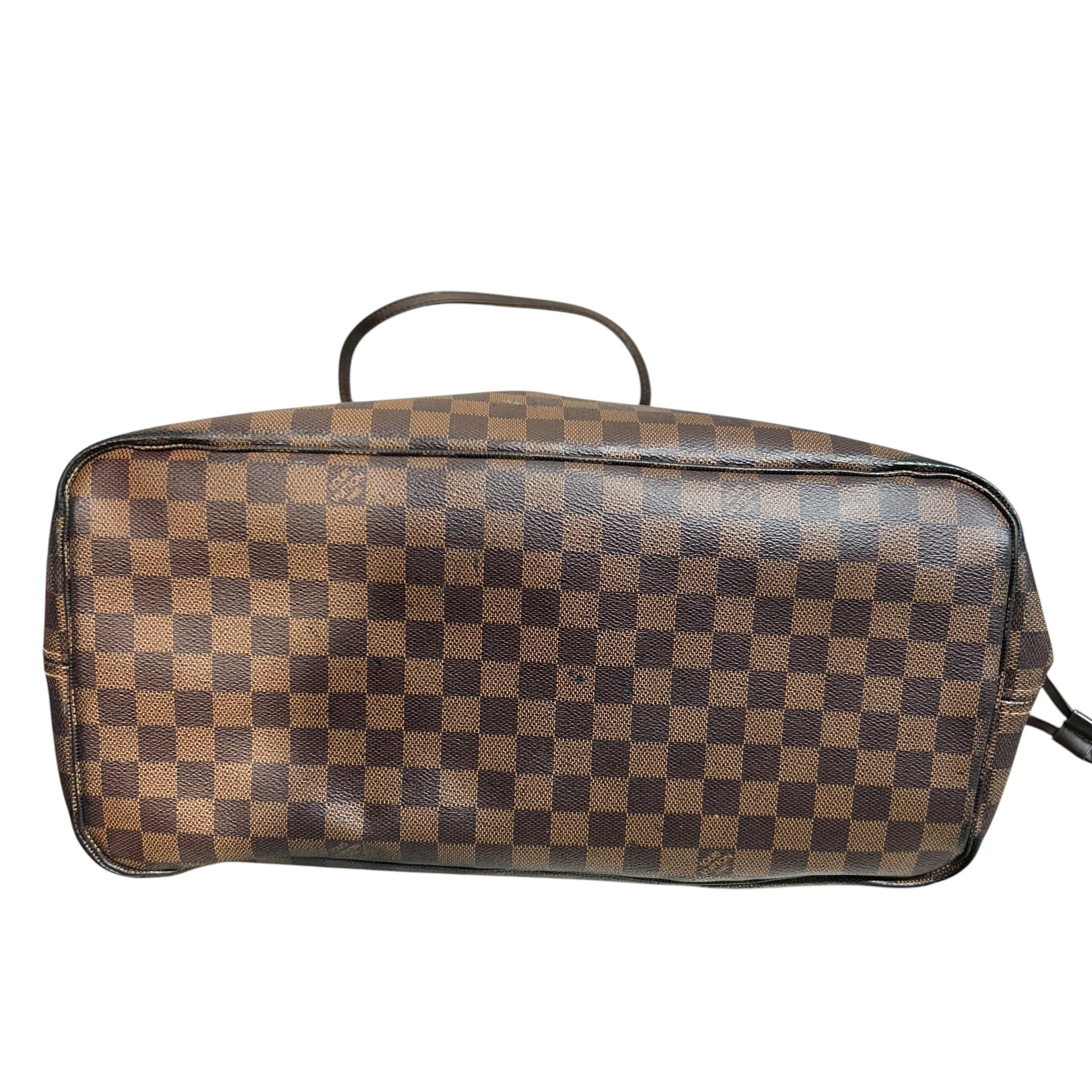 LOUIS VUITTON/Tote Bag/All Over Print/Leather/BRW/DAMIER EBENE NEVERFULL view 3