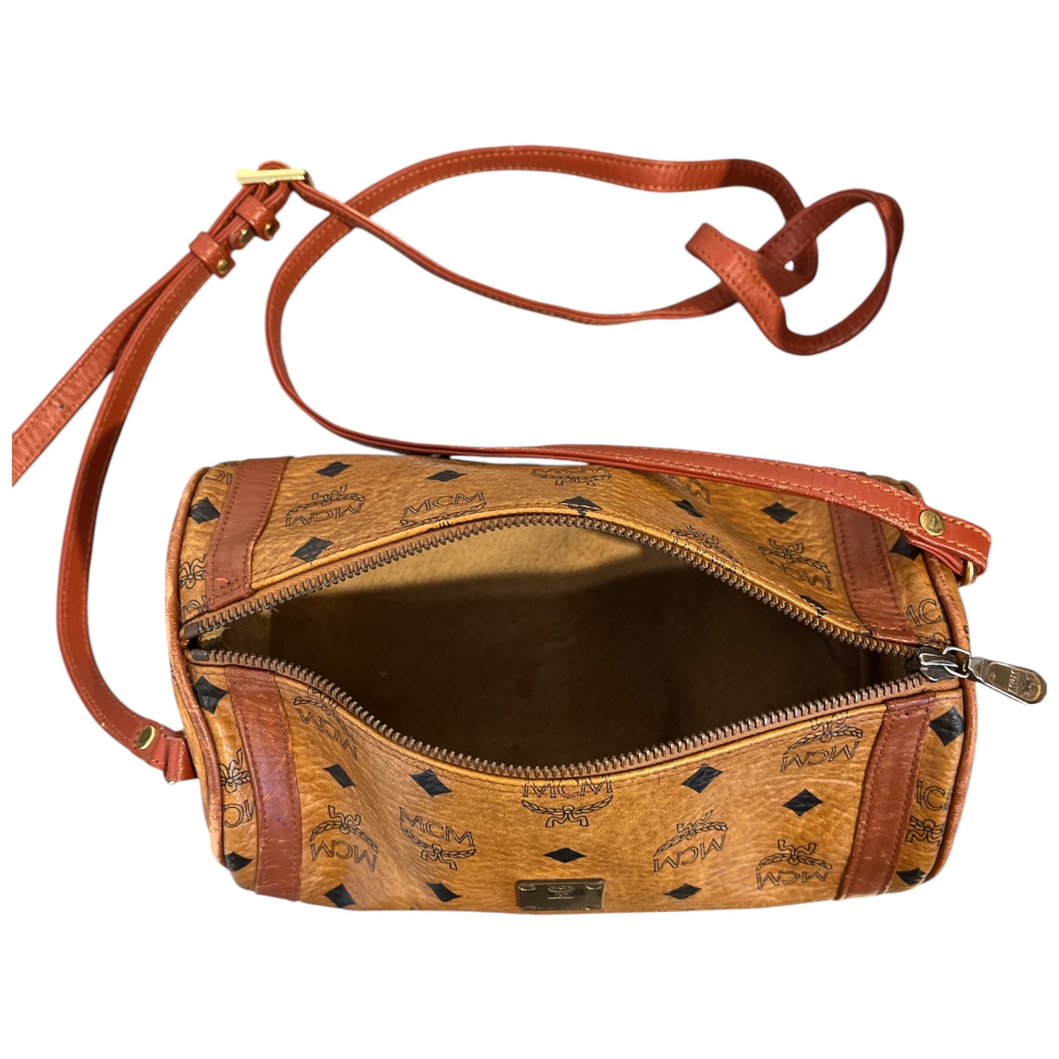 MCM/Cross Body Bag/Monogram/Leather/CML/VISETOS BARREL BAG view 3