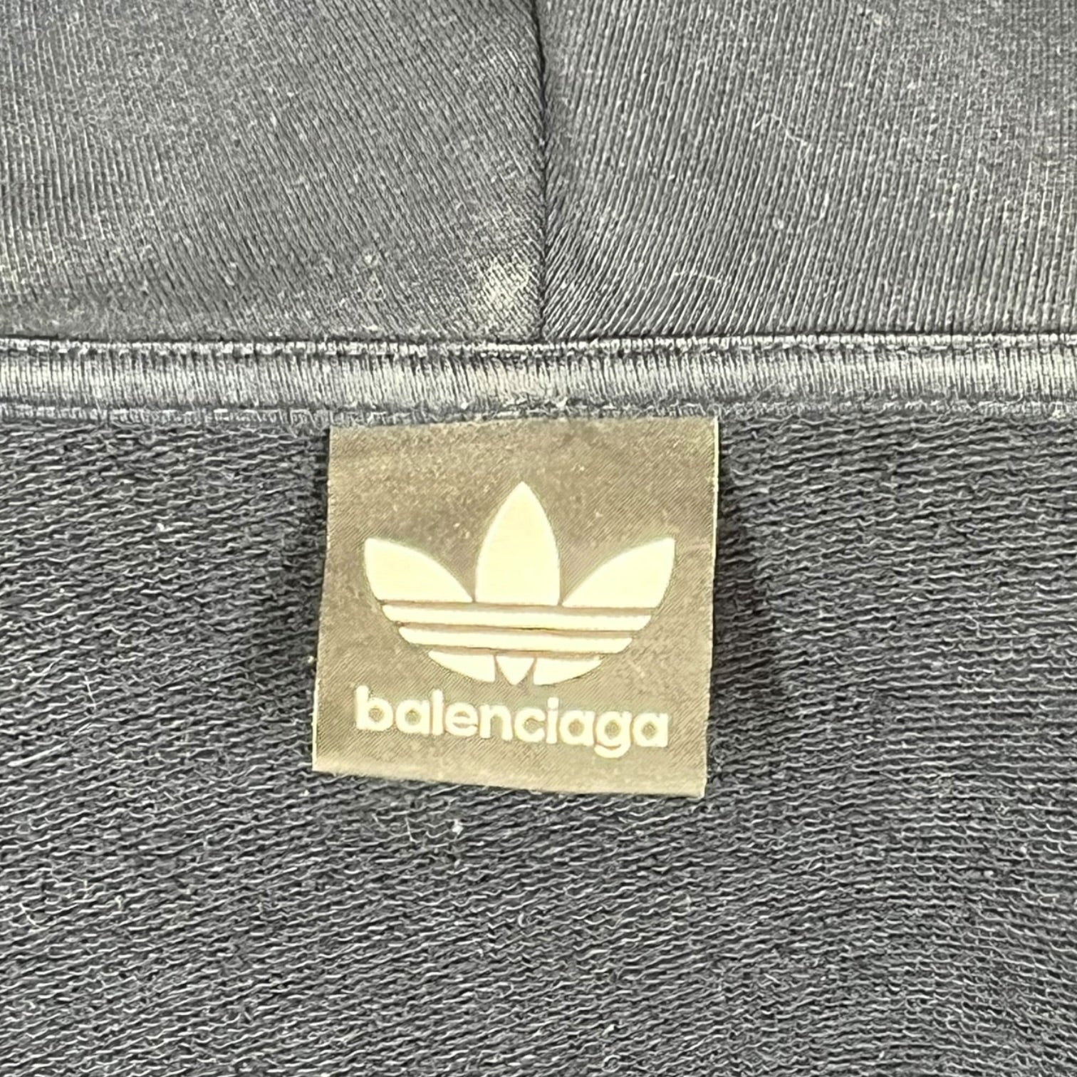 adidas/BALENCIAGA/Hoodie/4/Graphic/Cotton/NVY/THREE STRIPE HOODIE view 3