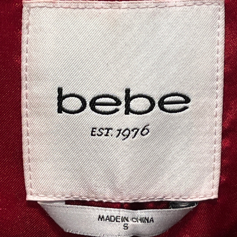 Bebe/Jacket/S/Nylon/RED/BEBE Y2K RED ELEGANCE JKT
