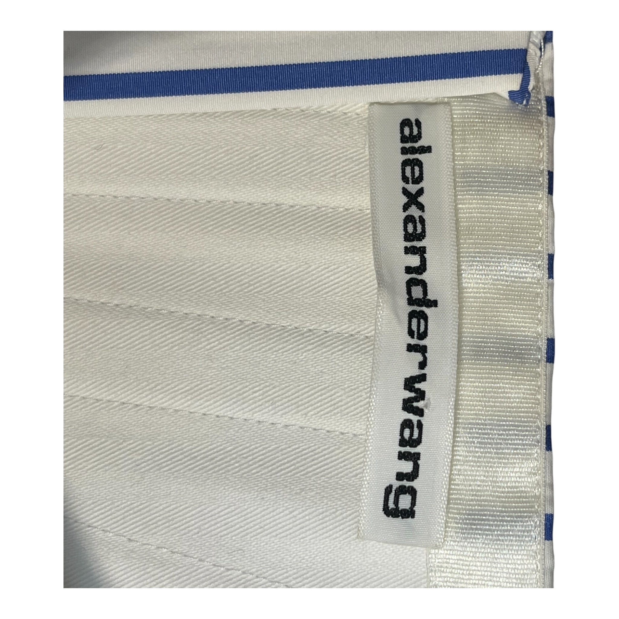 Alexander Wang/Shirt/4/Stripe/Cotton/BLU/BLU WHT STRIPE BUTN FOLDED TOP view 3
