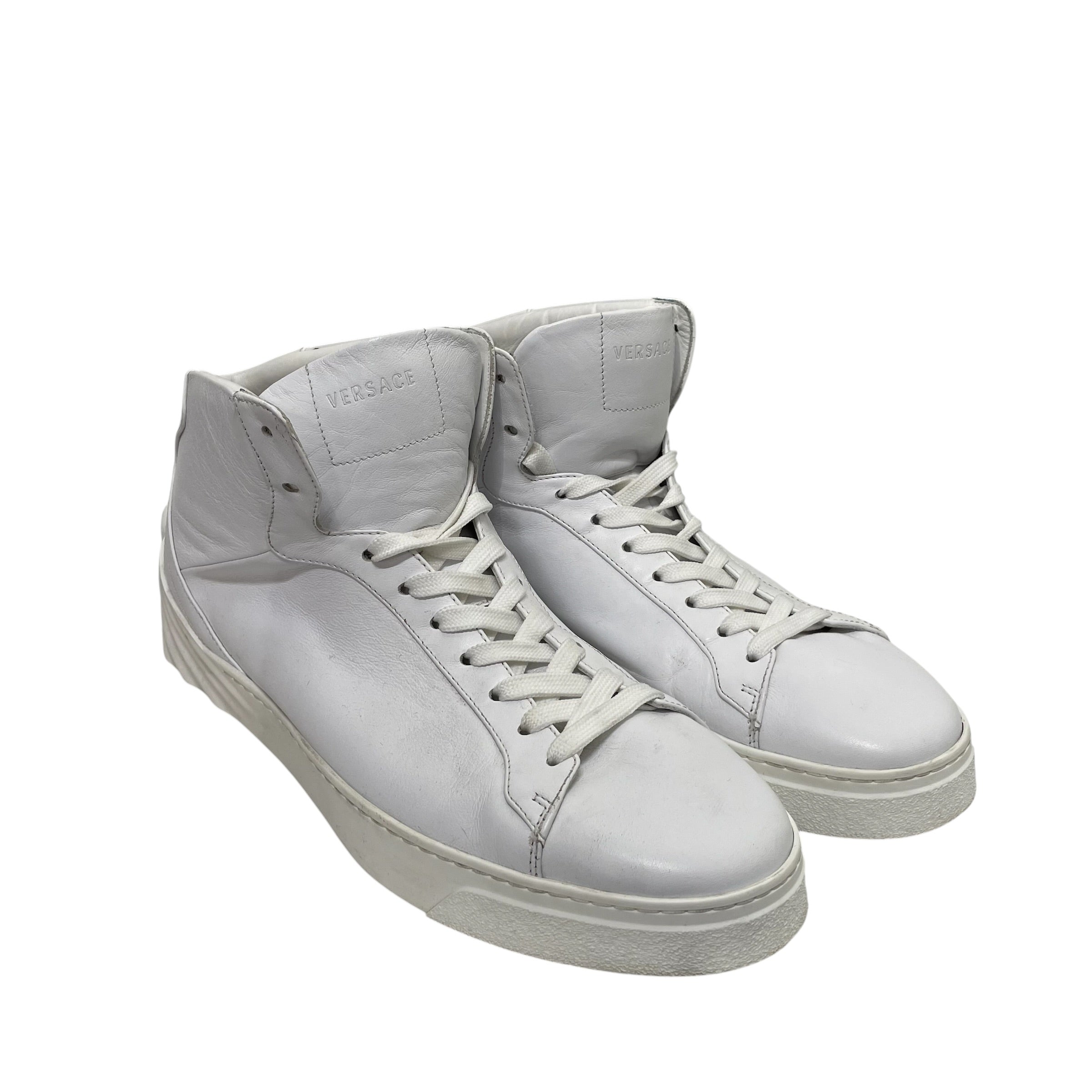 VERSACE/Hi-Sneakers/EU 43/Leather/WHT/U-Tip/scrapa vomo view 1