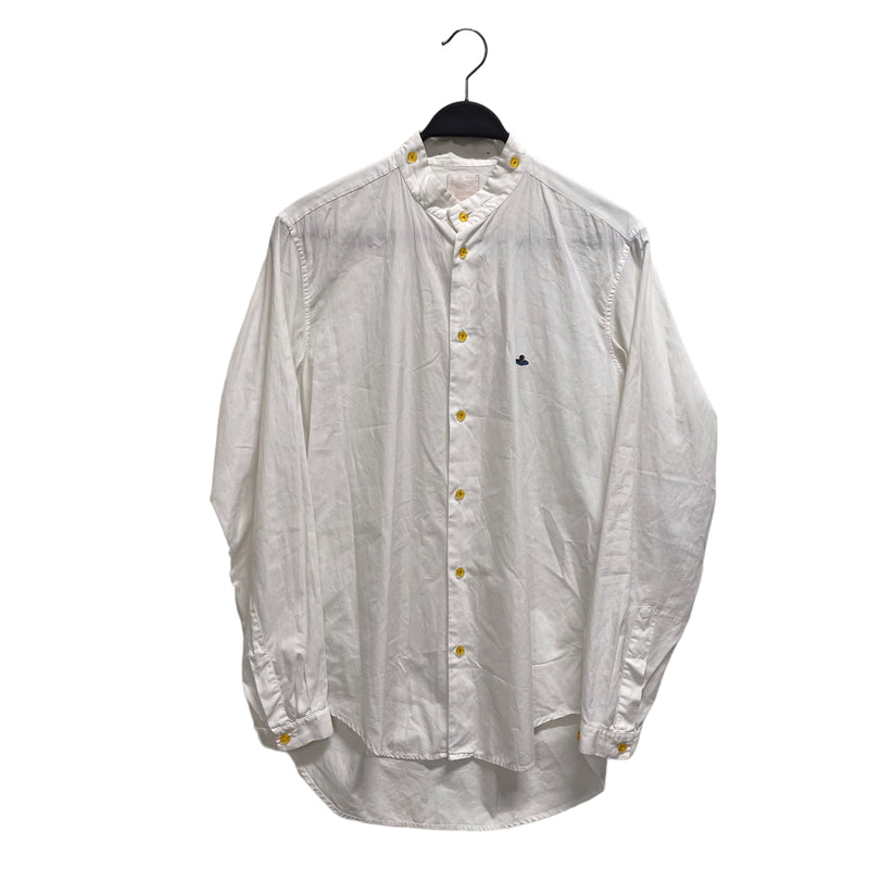 Vivienne Westwood/LS Shirt/M/Cotton/WHT/cross on chest