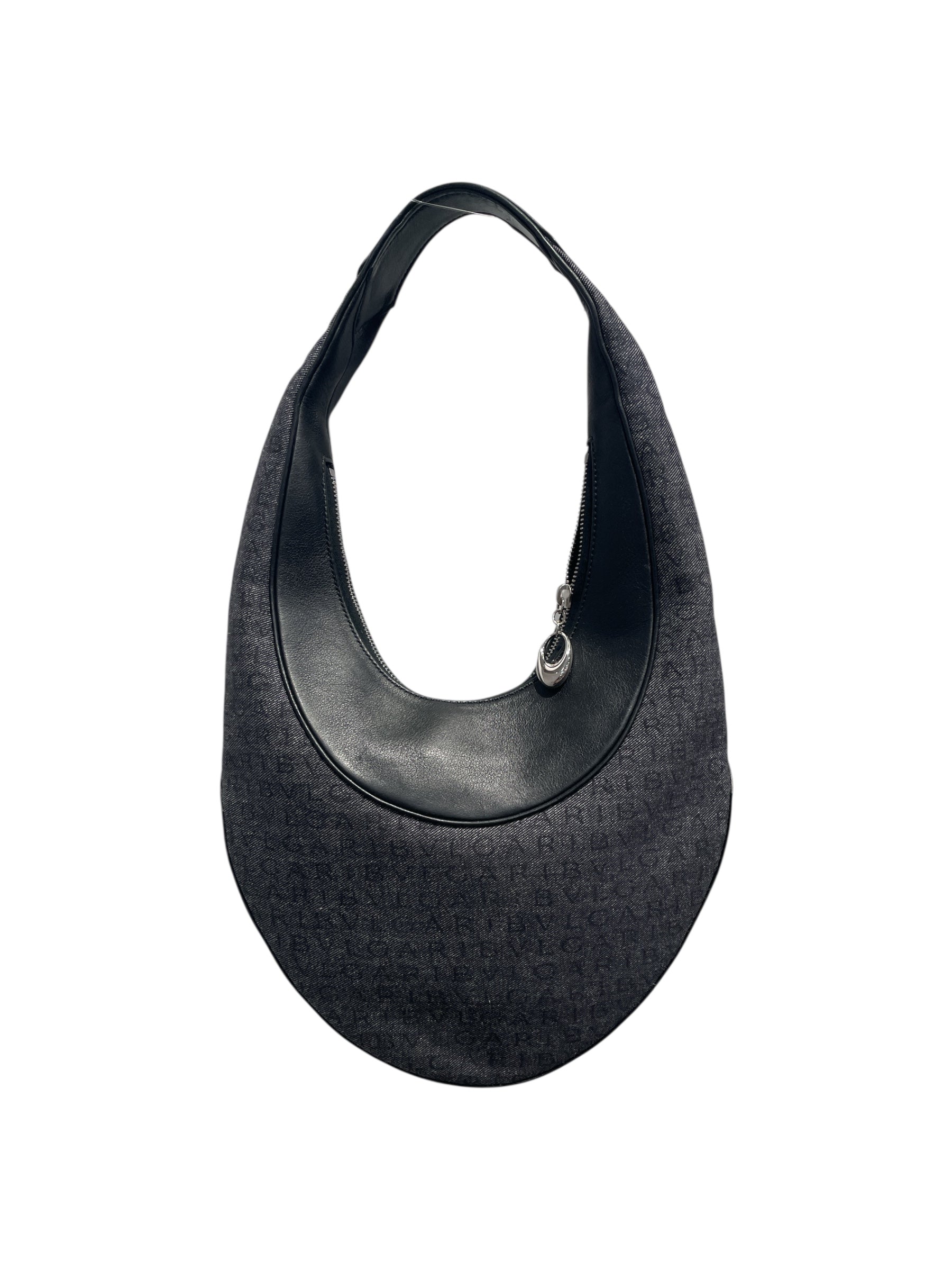 BVLGARI/Hand Bag/Monogram/BLK/Crescent Denim Ascot view 2