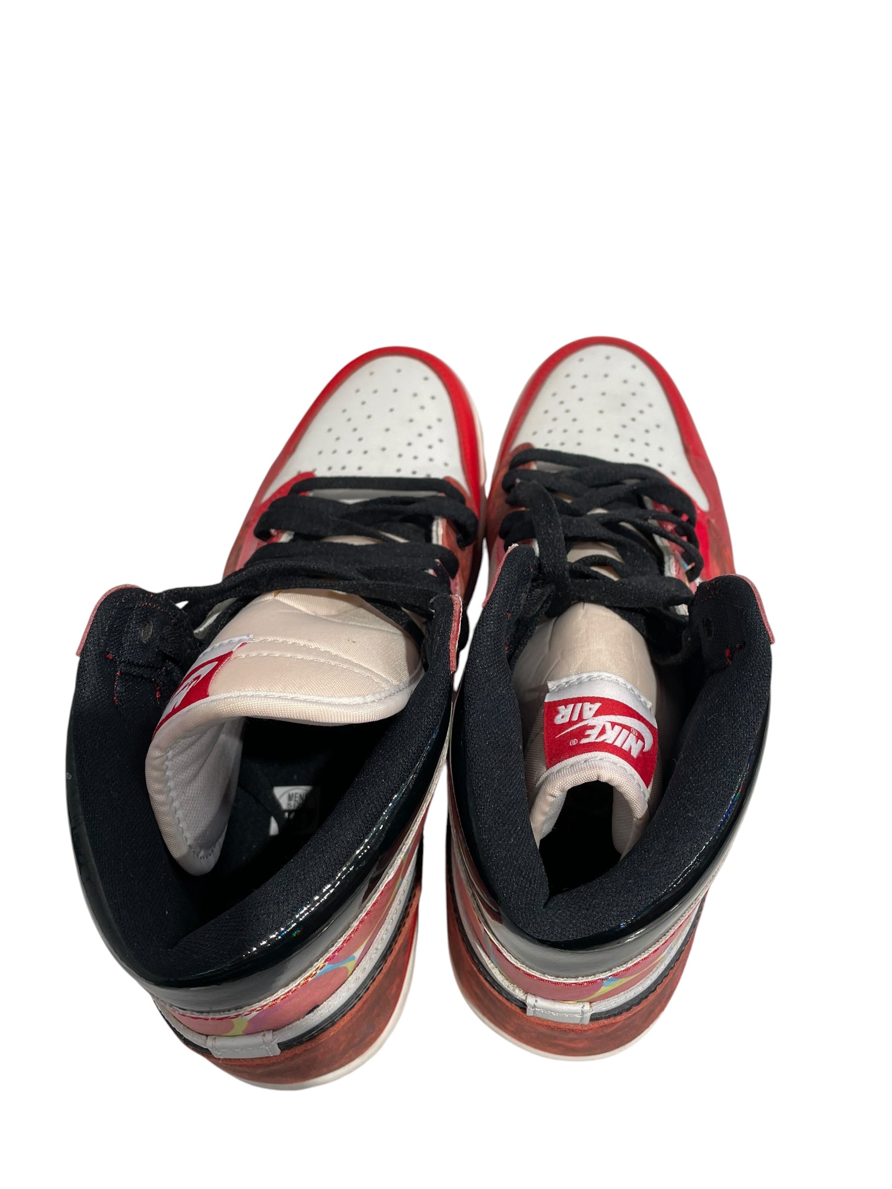 JORDAN BRAND/Hi-Sneakers/US 10.5/Leather/RED/Spider-Verse view 3