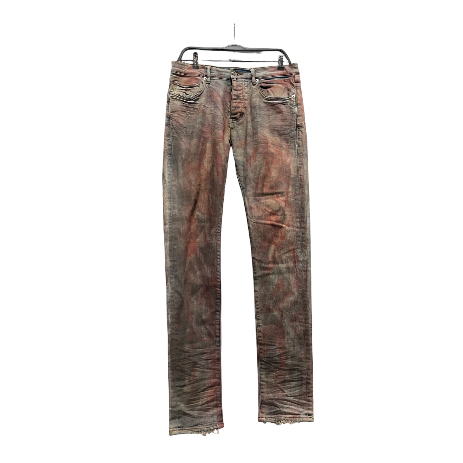 PURPLE BRAND/Skinny Pants/31/Denim/MLT/Red Stained Purple Jeans view 1