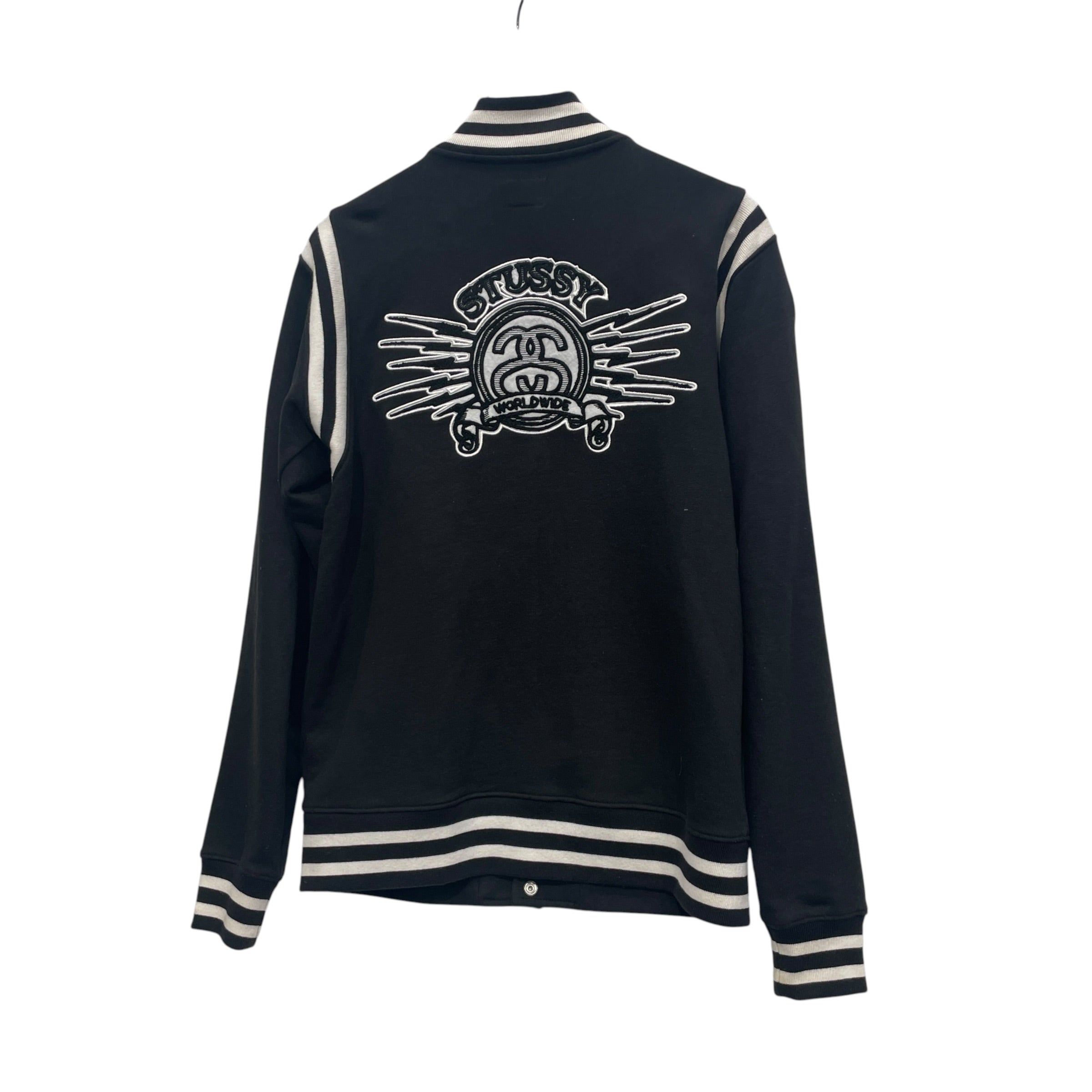 STUSSY/Deck Jkt/M/Cotton/BLK/WHT DETAIL / LOGO PATCHES view 4