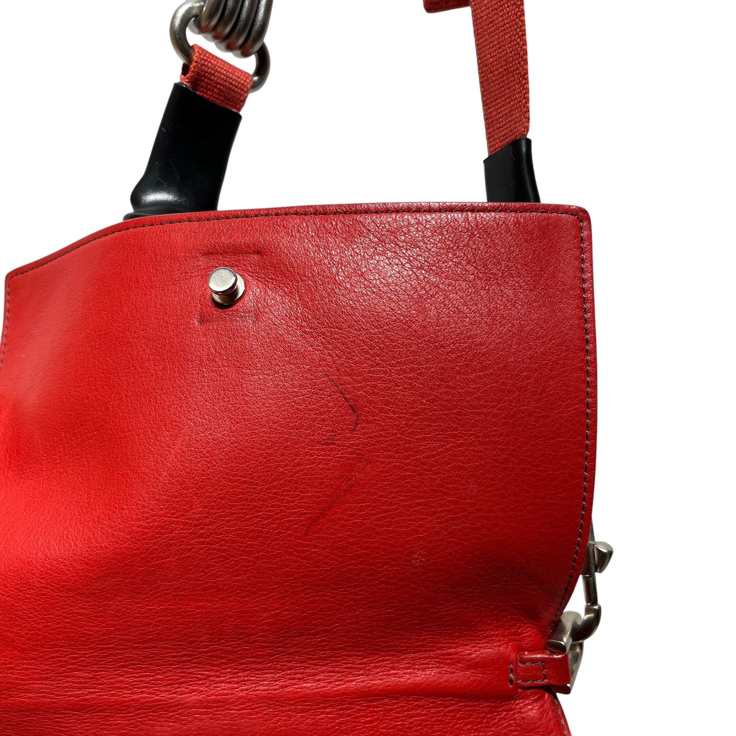 Rick Owens/Cross Body Bag/Leather/RED/ view 6