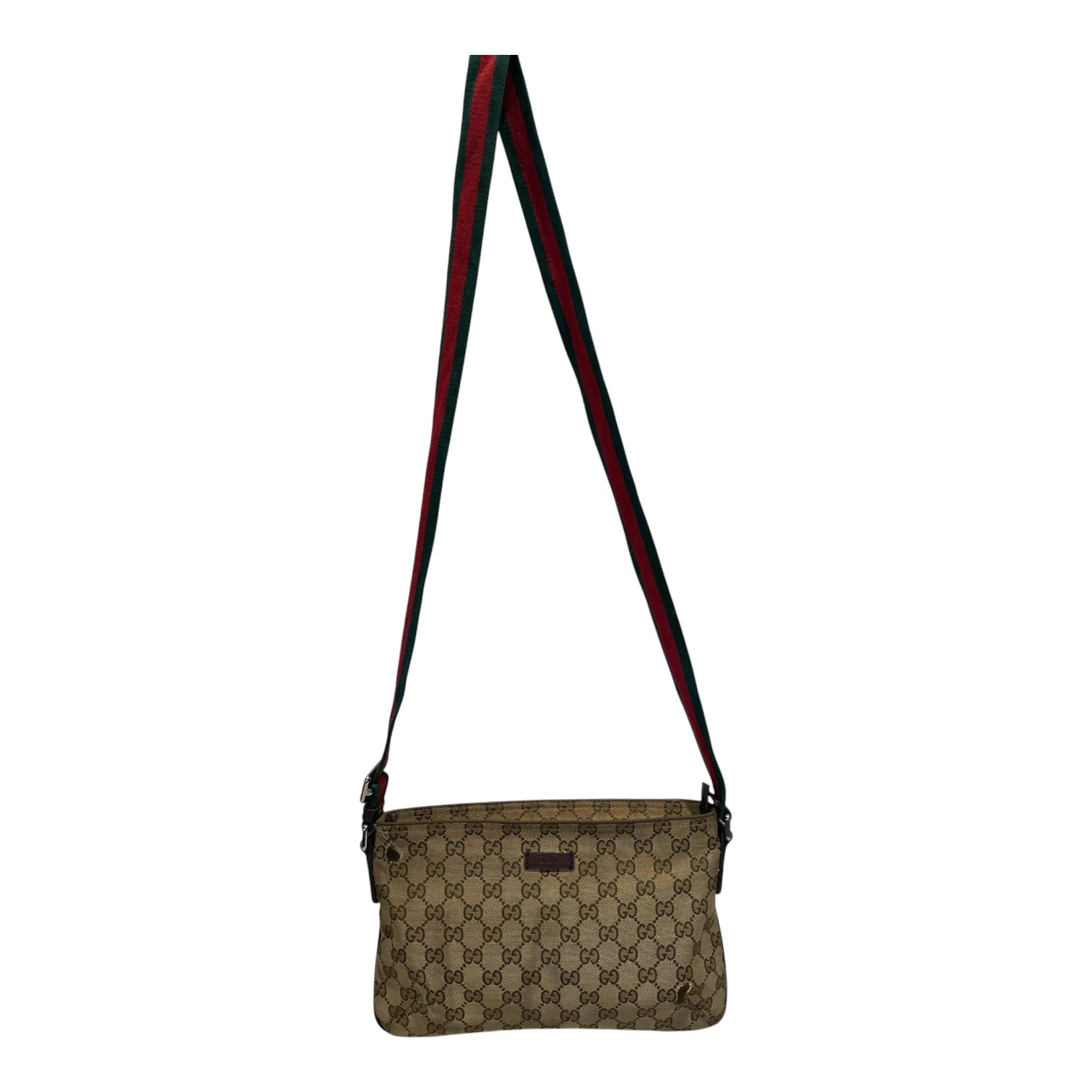 GUCCI/Cross Body Bag/Monogram/Cotton/BRW/Gucci GG Canvas Messenger Bag view 1