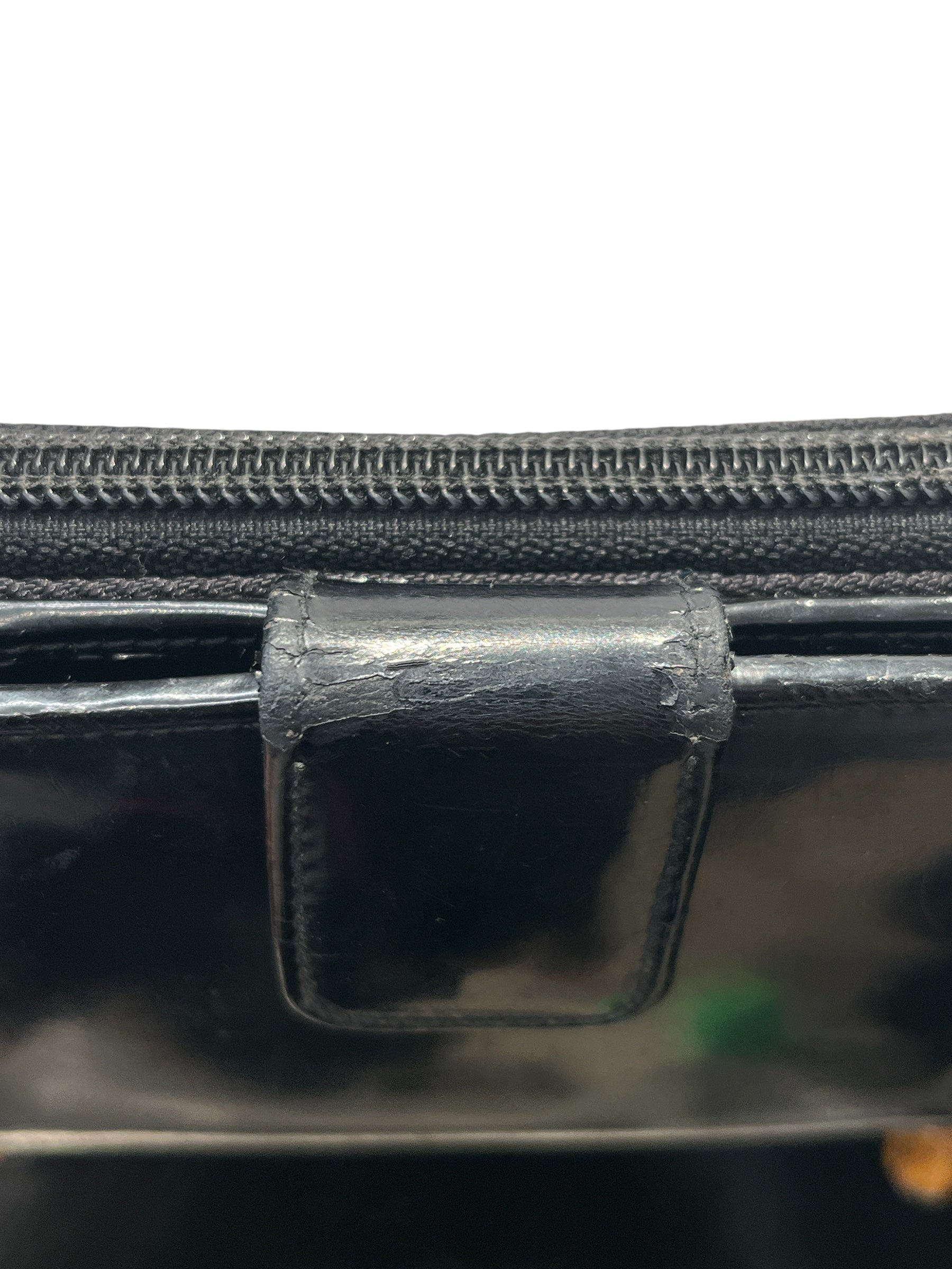 GUCCI/Bifold Wallet/Leather/BLK/BIFOLD BAMBOO ZIPPER view 8