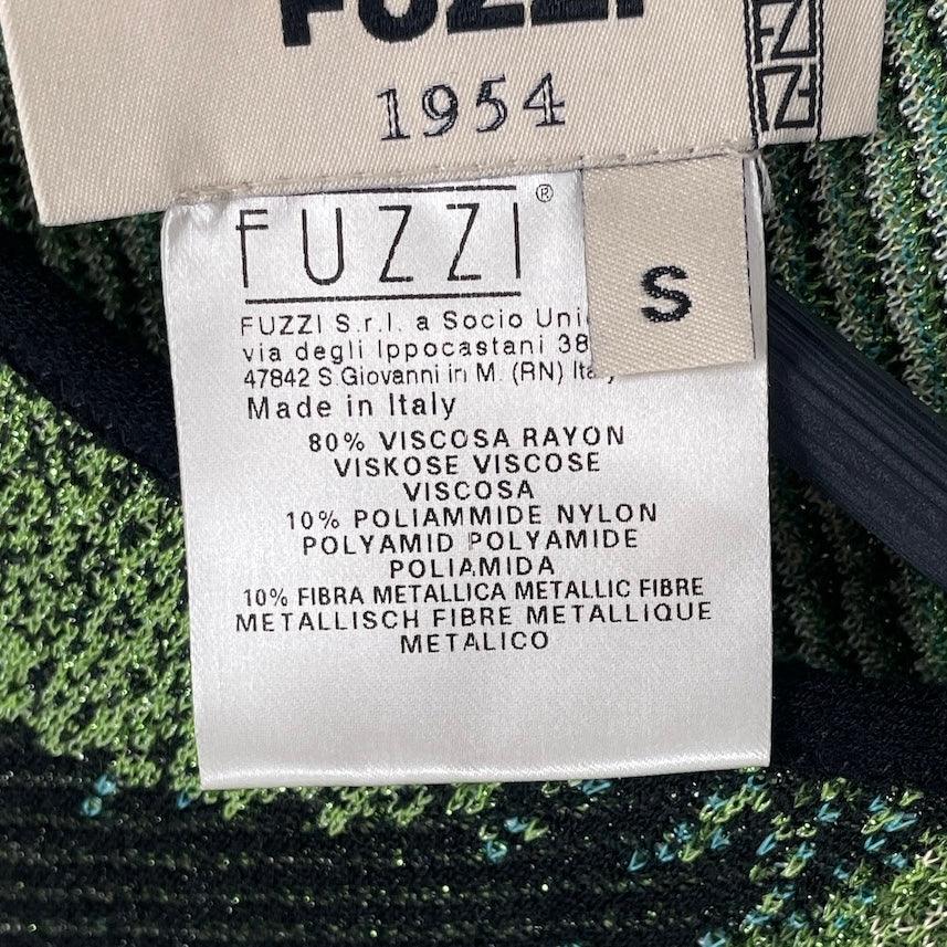 FUZZI/SS Dress/S/All Over Print/Rayon/GRN/INTARSIA MIDI DRESS view 4