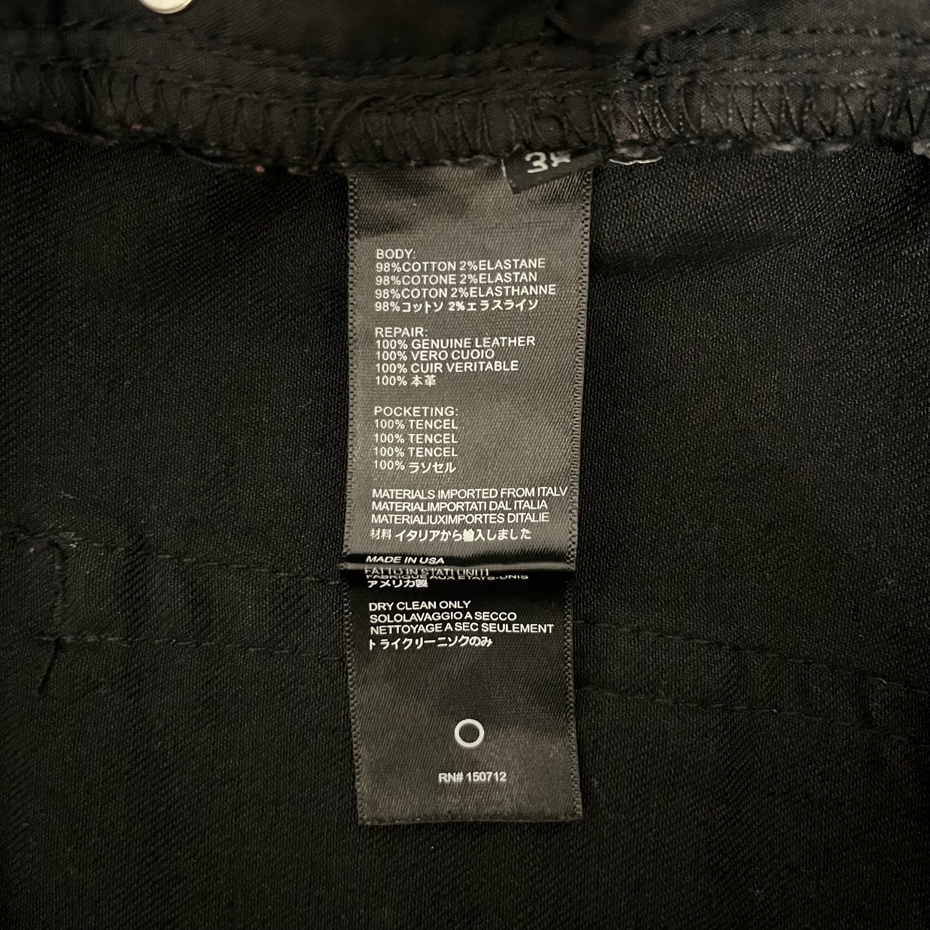 AMIRI/Straight Pants/36/Cotton/BLK/ view 4