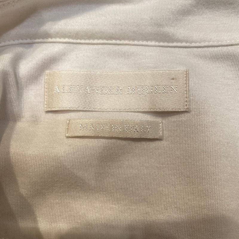 Alexander McQueen/Polo Shirt/L/Cotton/WHT/