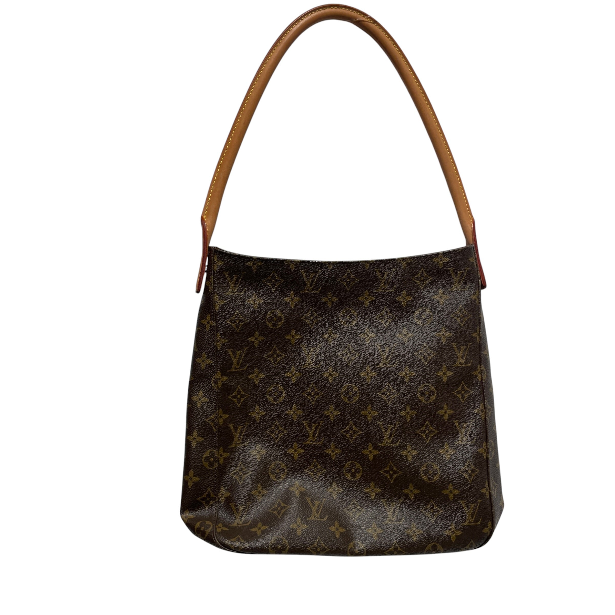 LOUIS VUITTON/Hand Bag/Monogram/Leather/BRW/LOOPING HAND BAG view 1