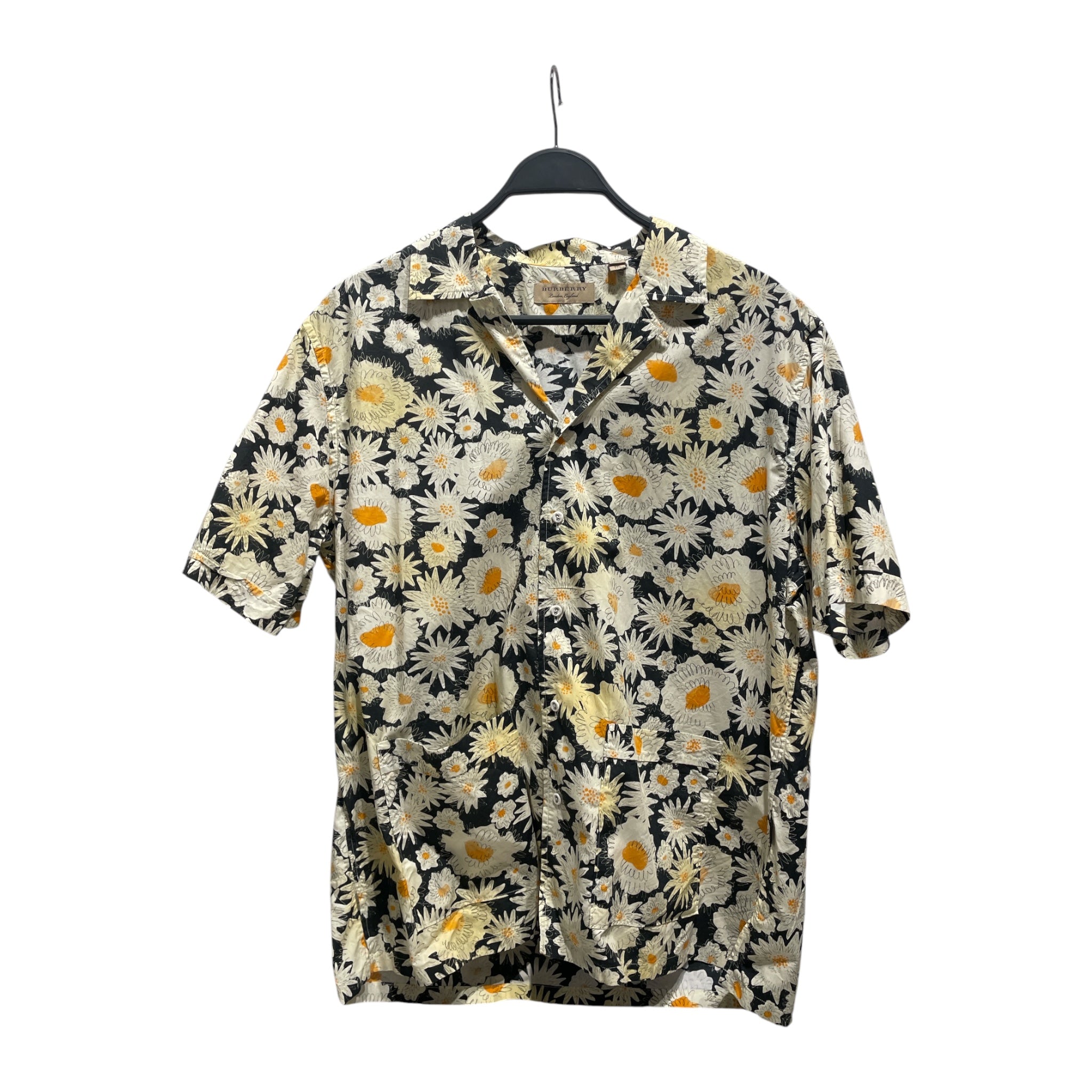 BURBERRY LONDON/Shirt/XXL/Cotton/BLK/All Over Print/FLORAL PRINT/SL/ view 1