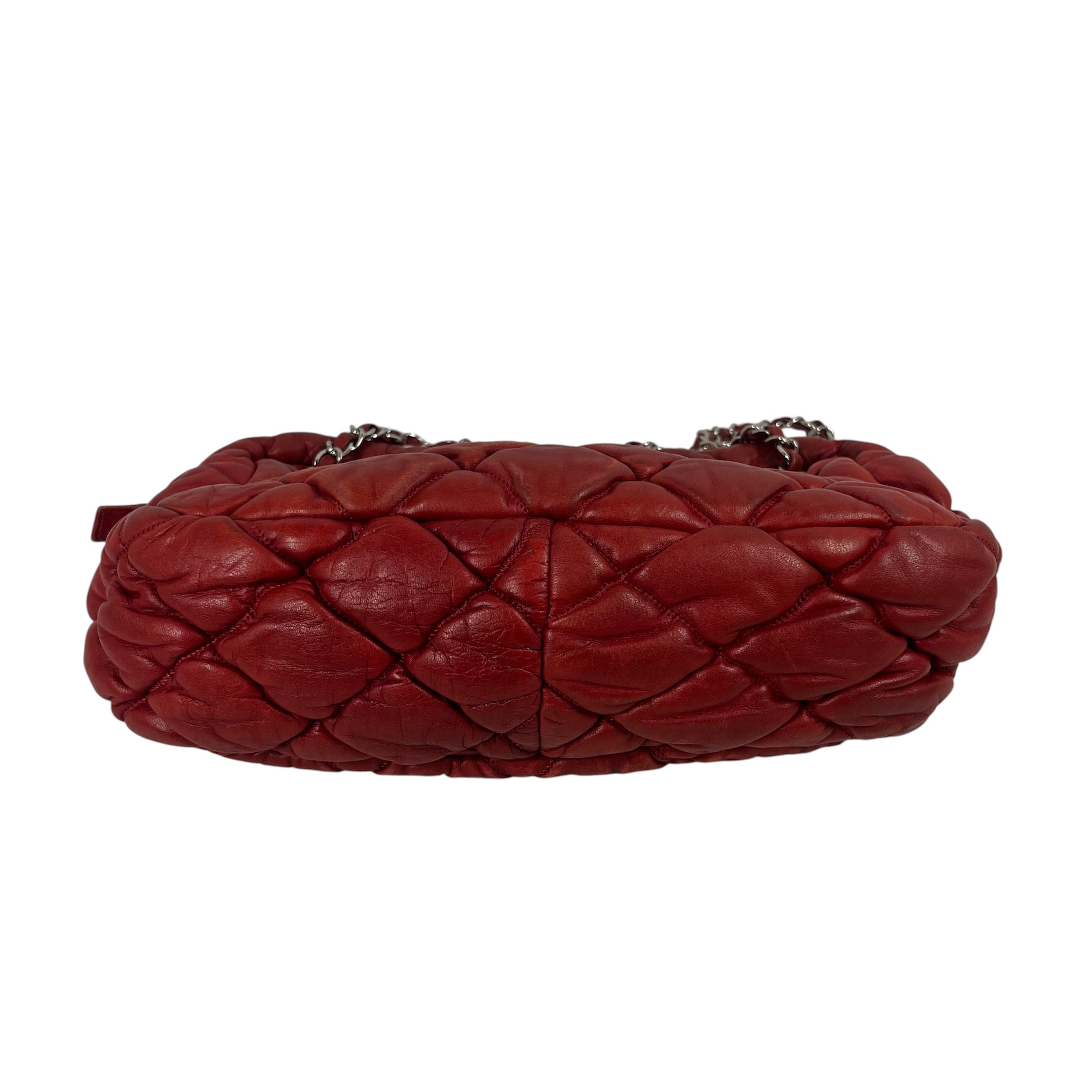CHANEL/Hand Bag/Leather/BRD/Bubble Quilt Bag view 3