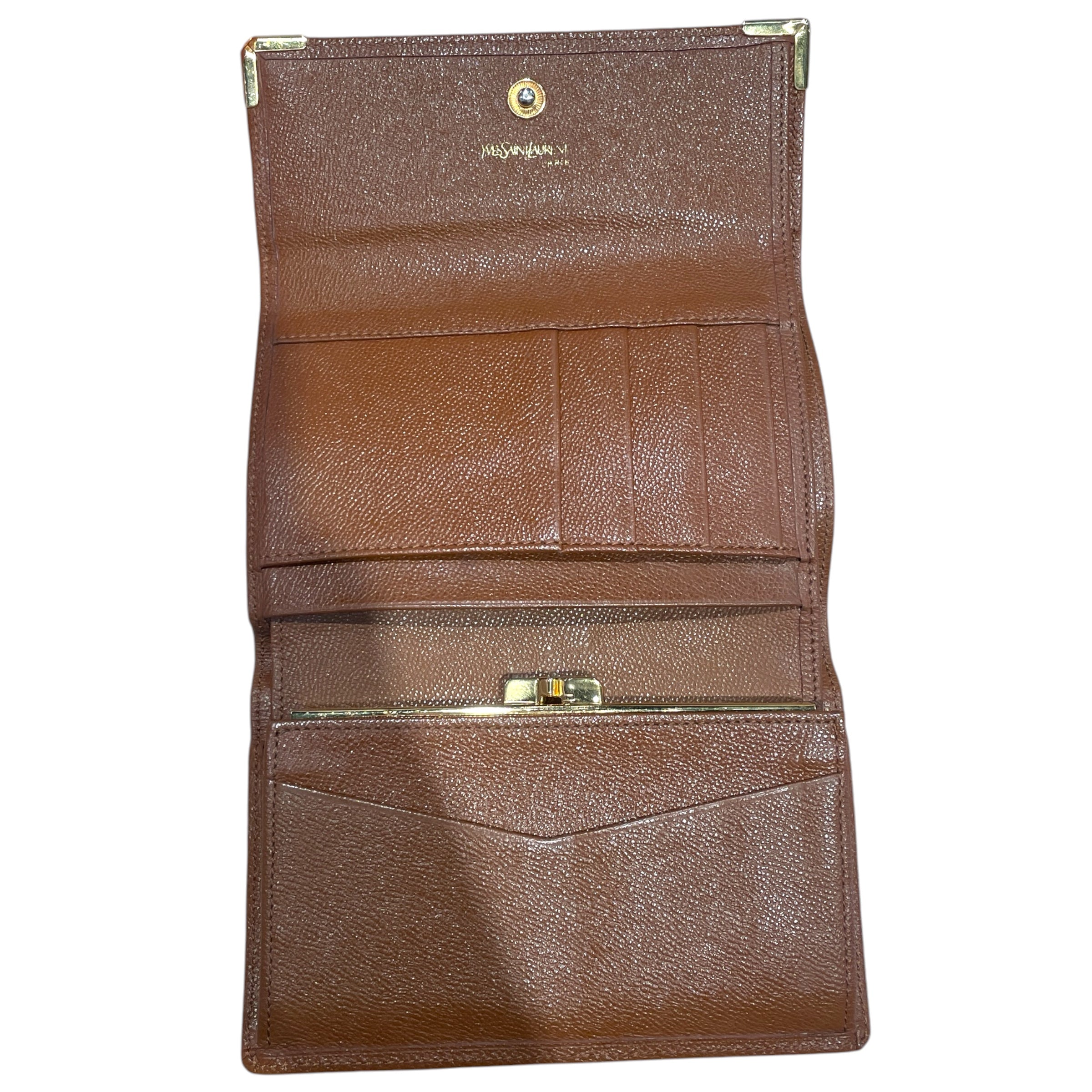 YVES SAINT LAURENT/Bifold Wallet/Leather/BRW/M's/ view 4