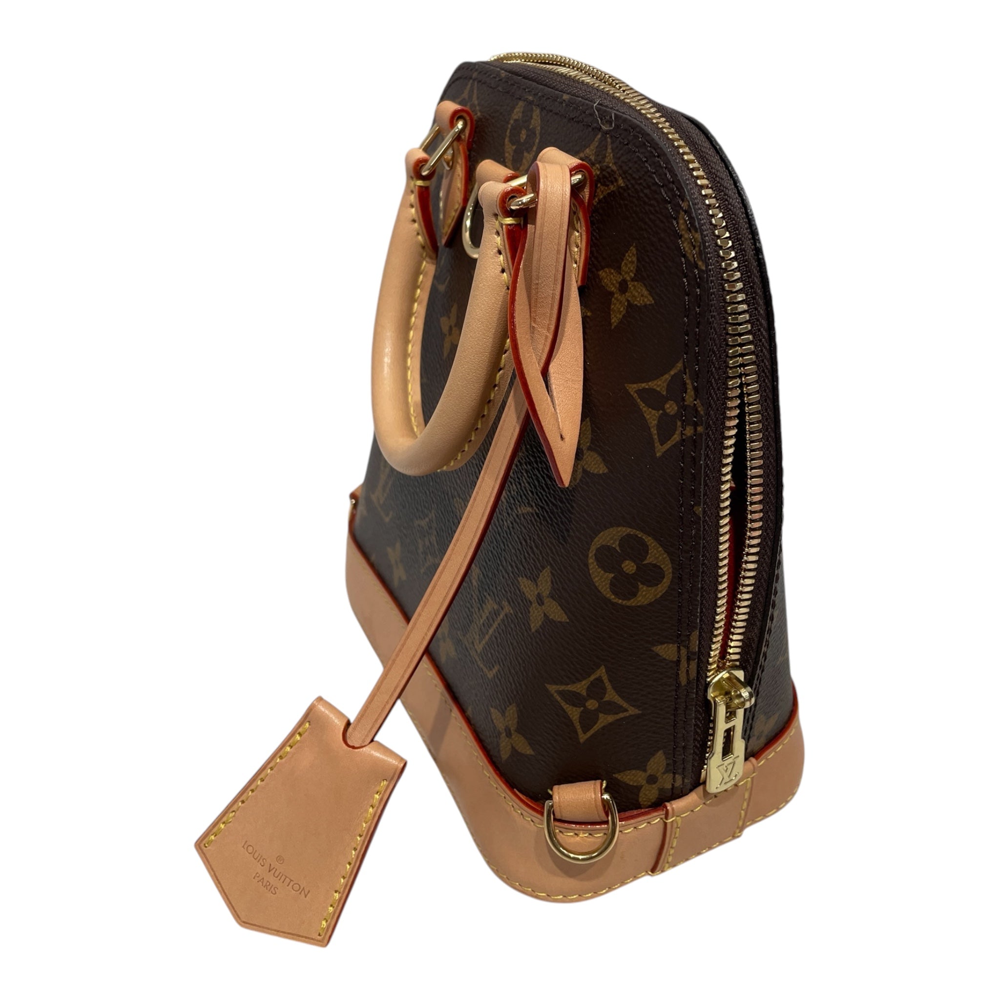 LOUIS VUITTON/Hand Bag/Leather/BRW/Monogram Alma Mini Backpack view 5