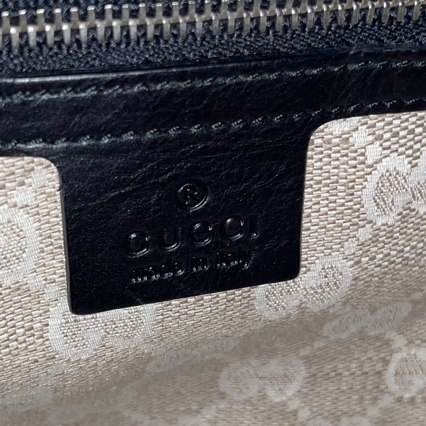 GUCCI/Hand Bag/Leather/BLK/SLV HARDWARE, FRONT CLASP view 5