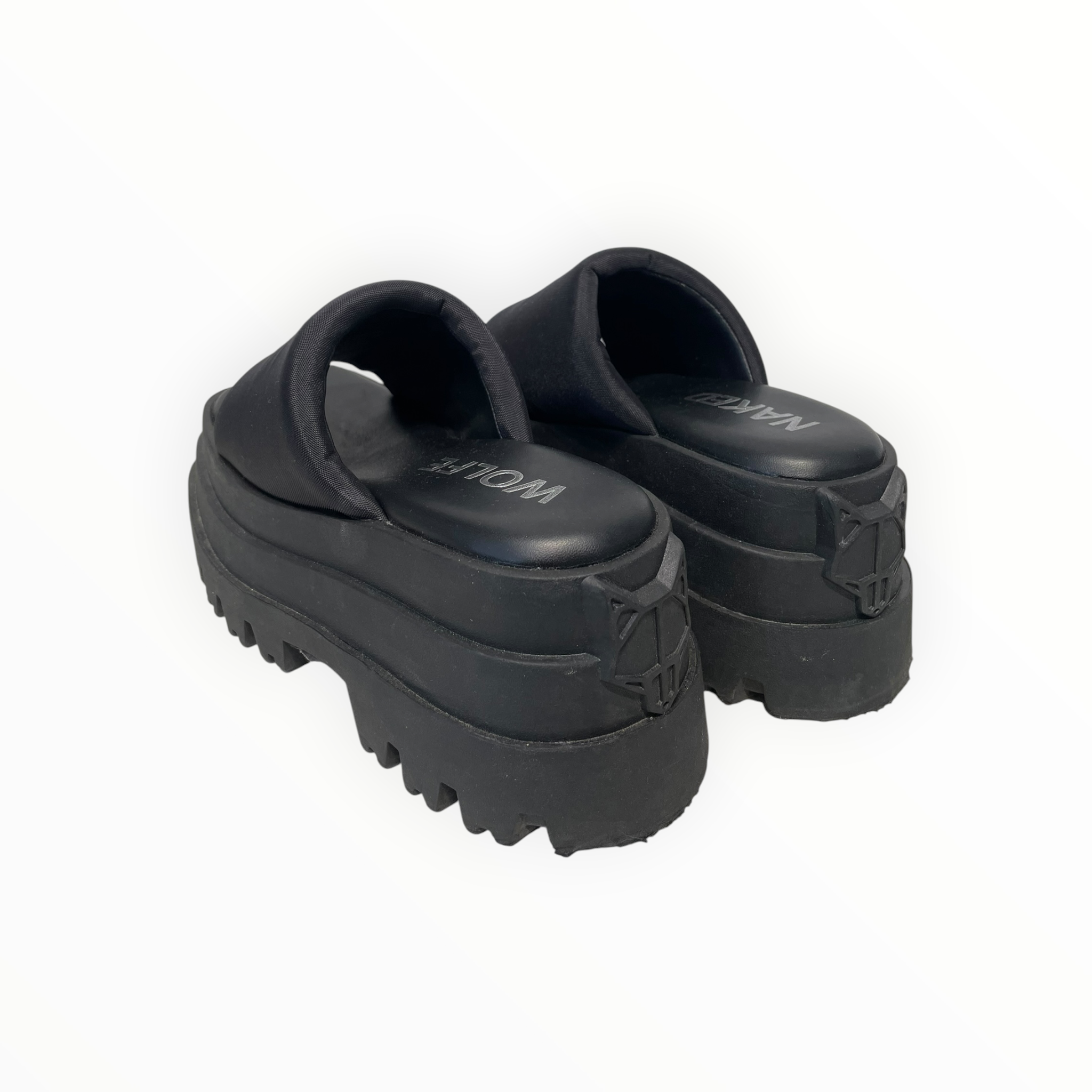 NAKED WOLFE/Sandals/EU 38/Nylon/BLK/PLATFORM view 2