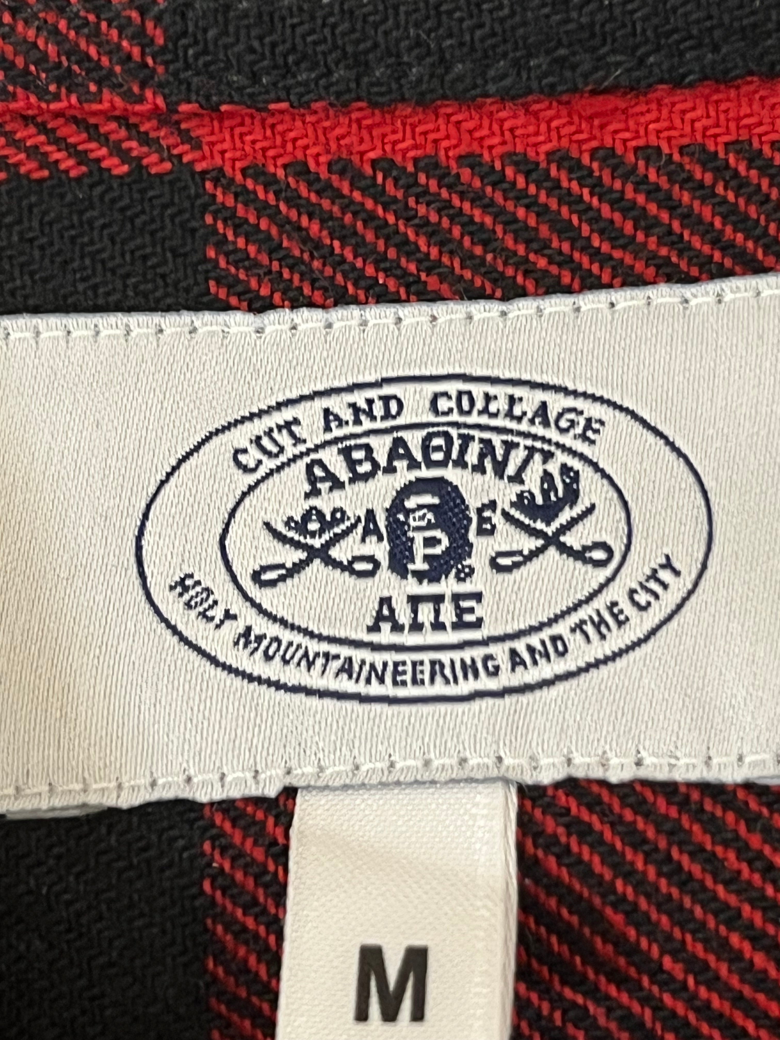 A BATHING APE/Flannel Shirt/M/Cotton/RED/Plaid/Flannel withe side zips view 3
