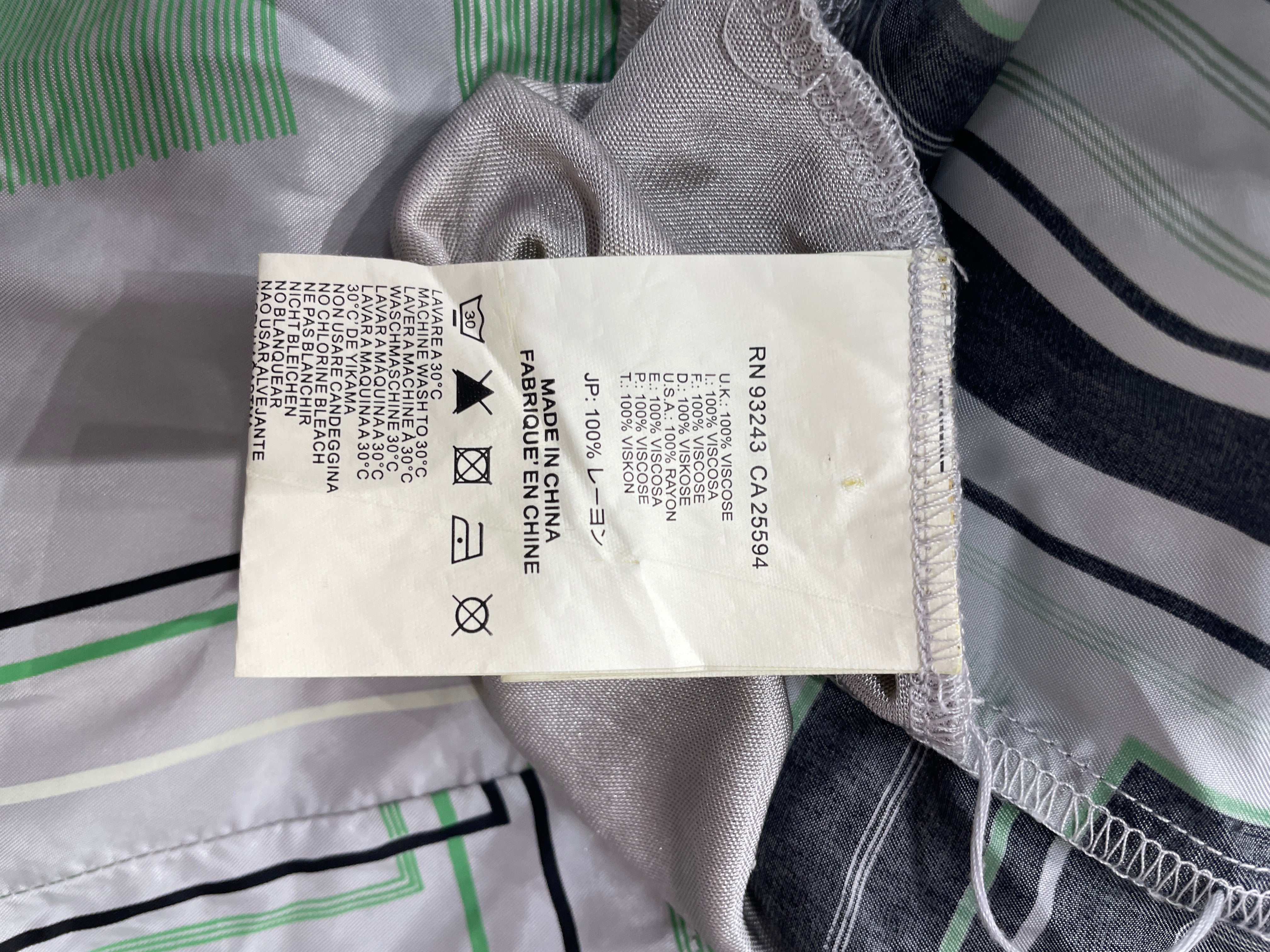 DIESEL/Shirt Dress/S/All Over Print/Silk/GRN/Midi Length/MOCK NECK BUTTON UP view 3
