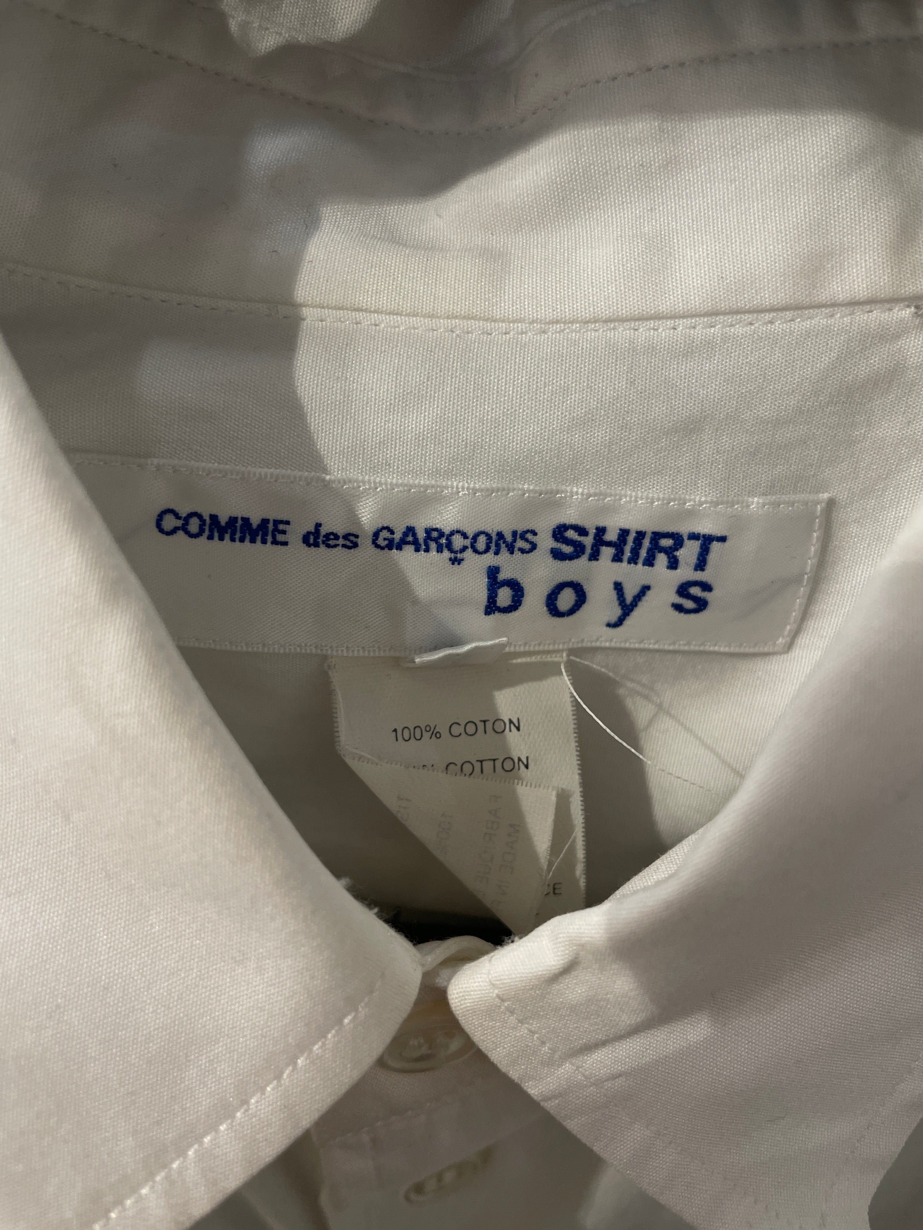 COMME des GARCONS SHIRT BOYS/LS Shirt/M/Cotton/WHT/CDG SHIRT BOY BUNNY EARS view 3