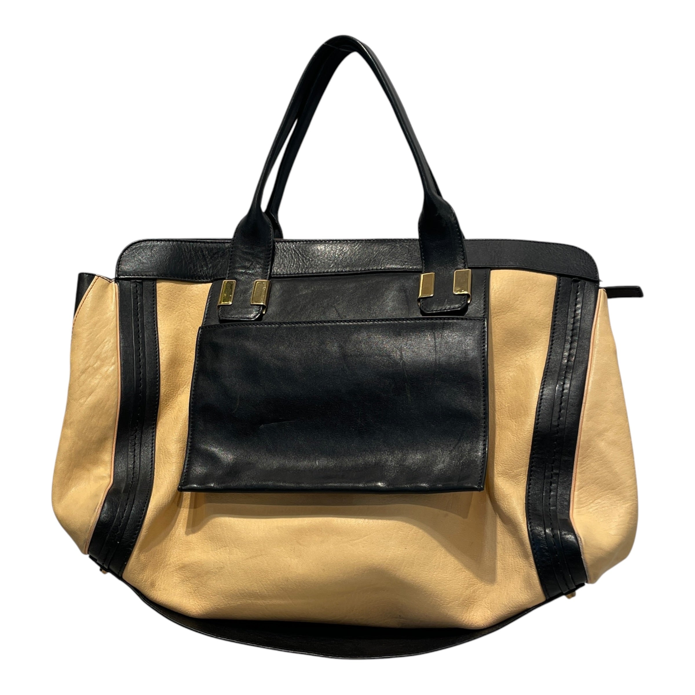 Chloe/Luggage/Border/Leather/CRM/Two-Tone Alice Satchel view 2