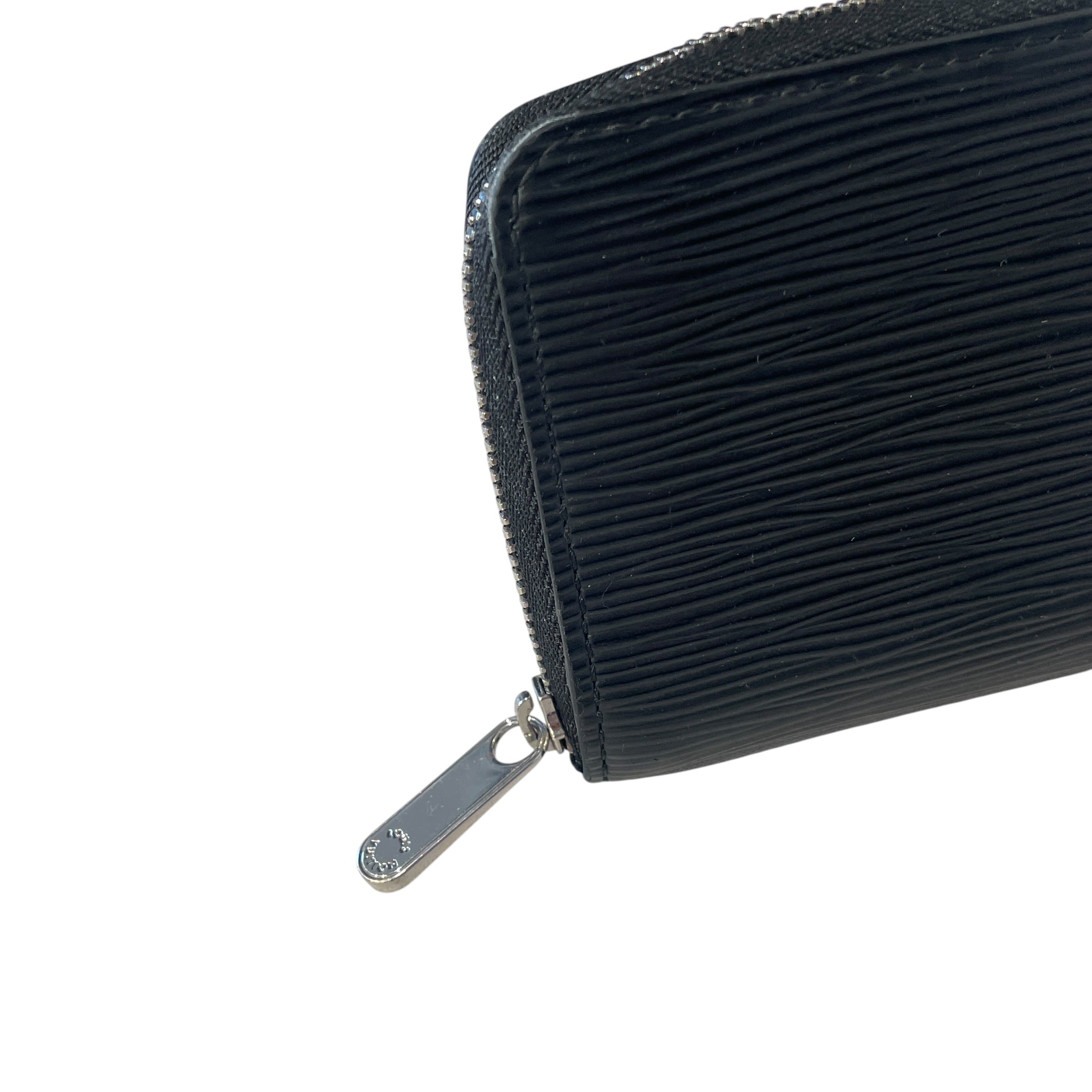 LOUIS VUITTON/Bifold Wallet/Leather/BLK/M's/EPI ZIP WALLET view 3