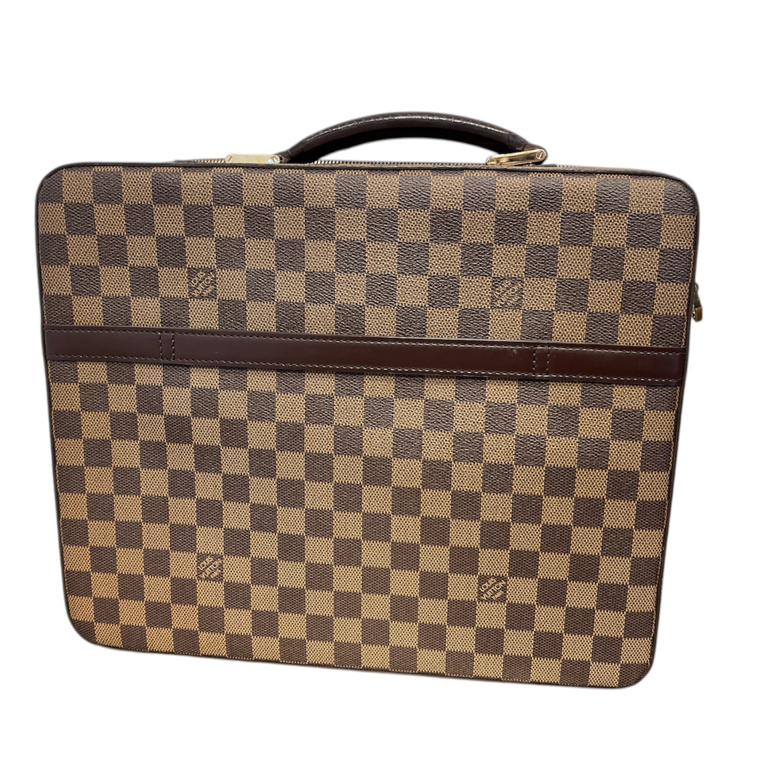 LOUIS VUITTON/Cross Body Bag/Leather/BRW/PORTE ORDINATEUR CROSSBODY view 2