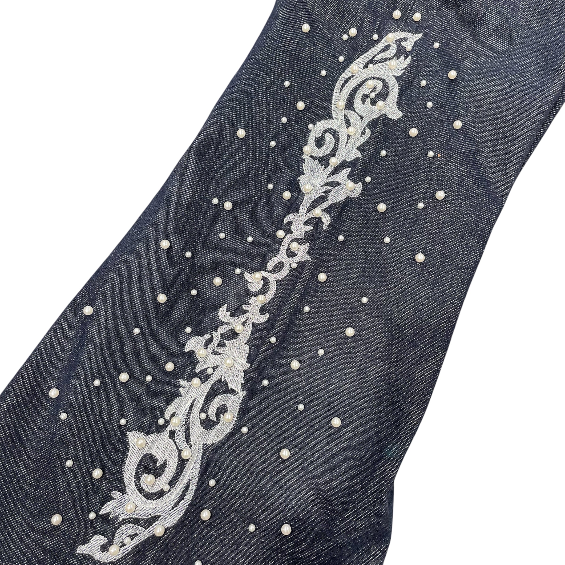 Birth Of Royal Child/Pants/L/Denim/NVY/RHINESTONE view 3