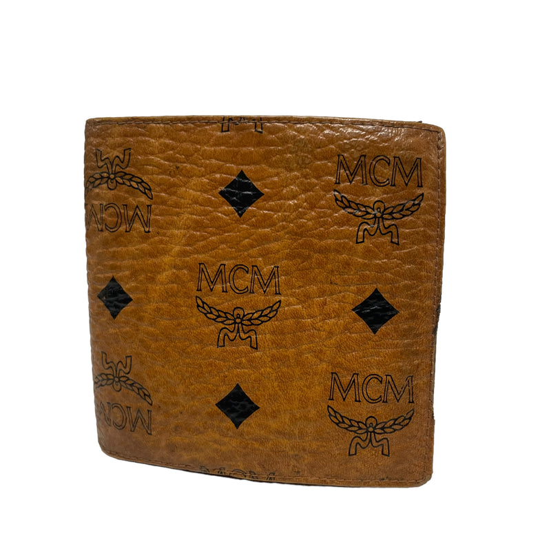 MCM/Bifold Wallet/Brown/Leather/Monogram/