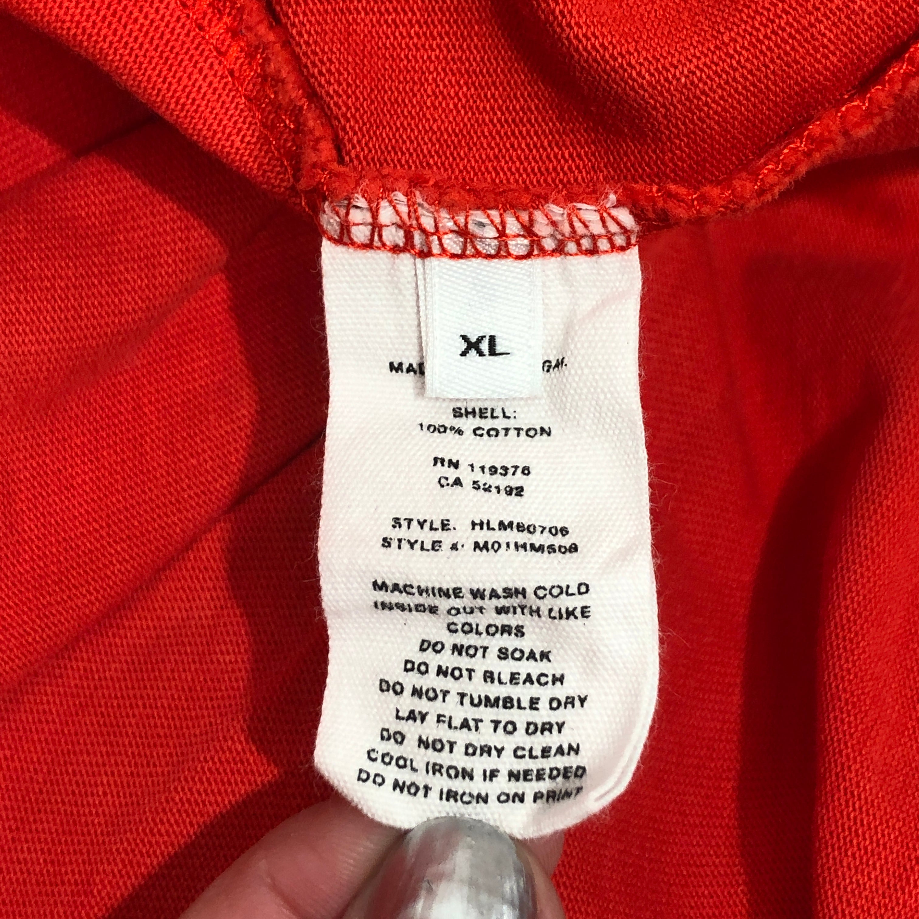 Helmut Lang/T-Shirt/XL/Cotton/RED/Lifeguard view 4