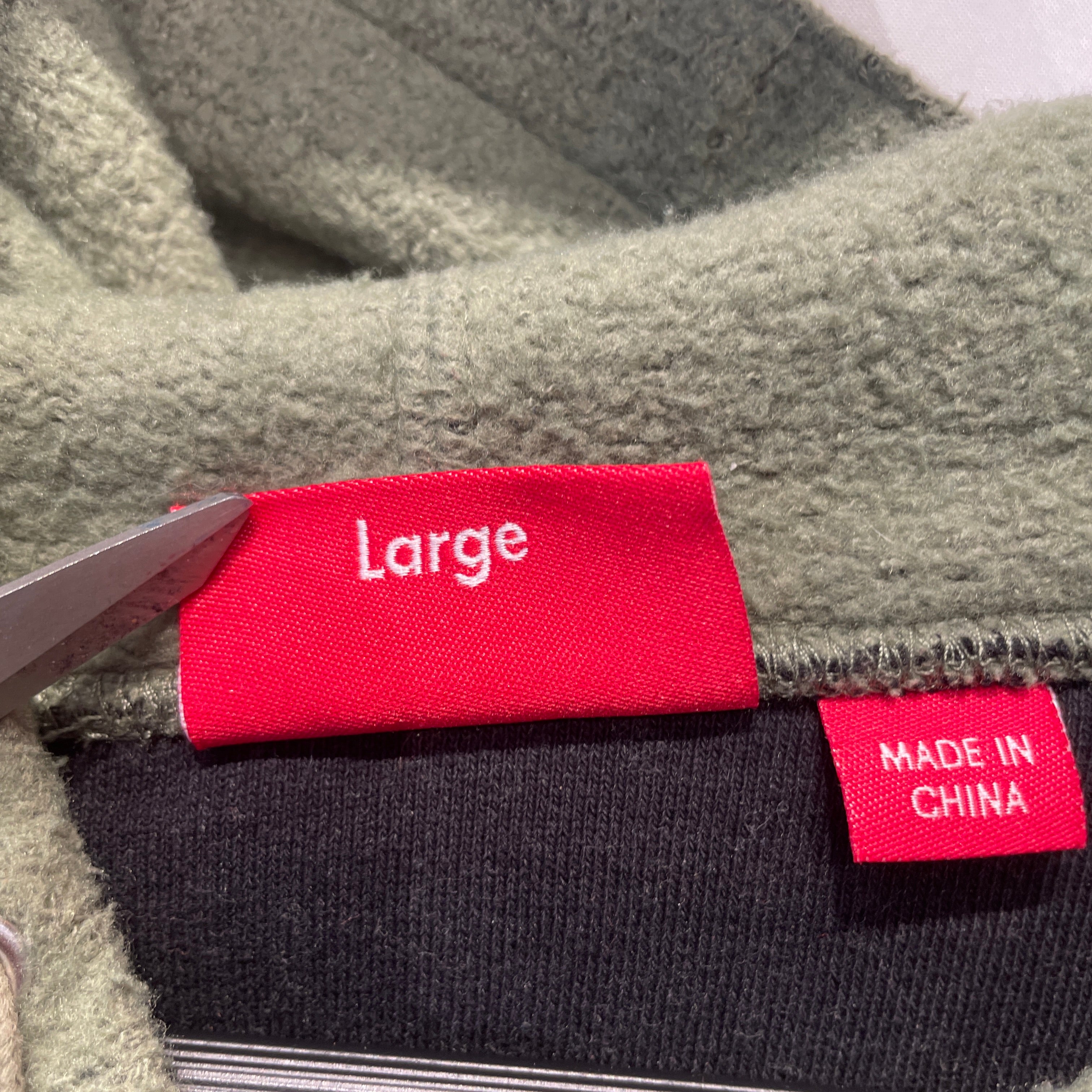 Supreme/Hoodie/L/Cotton/GRN/INSIDE OUT BOX LOGO view 4