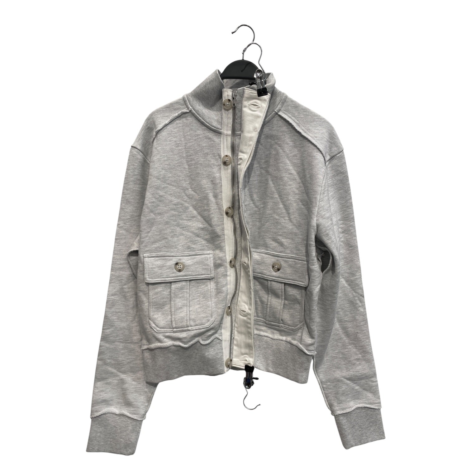 entire studios/Sweatshirt/L/Cotton/GRY/2FRONT POCKET/BUTTON UP view 2
