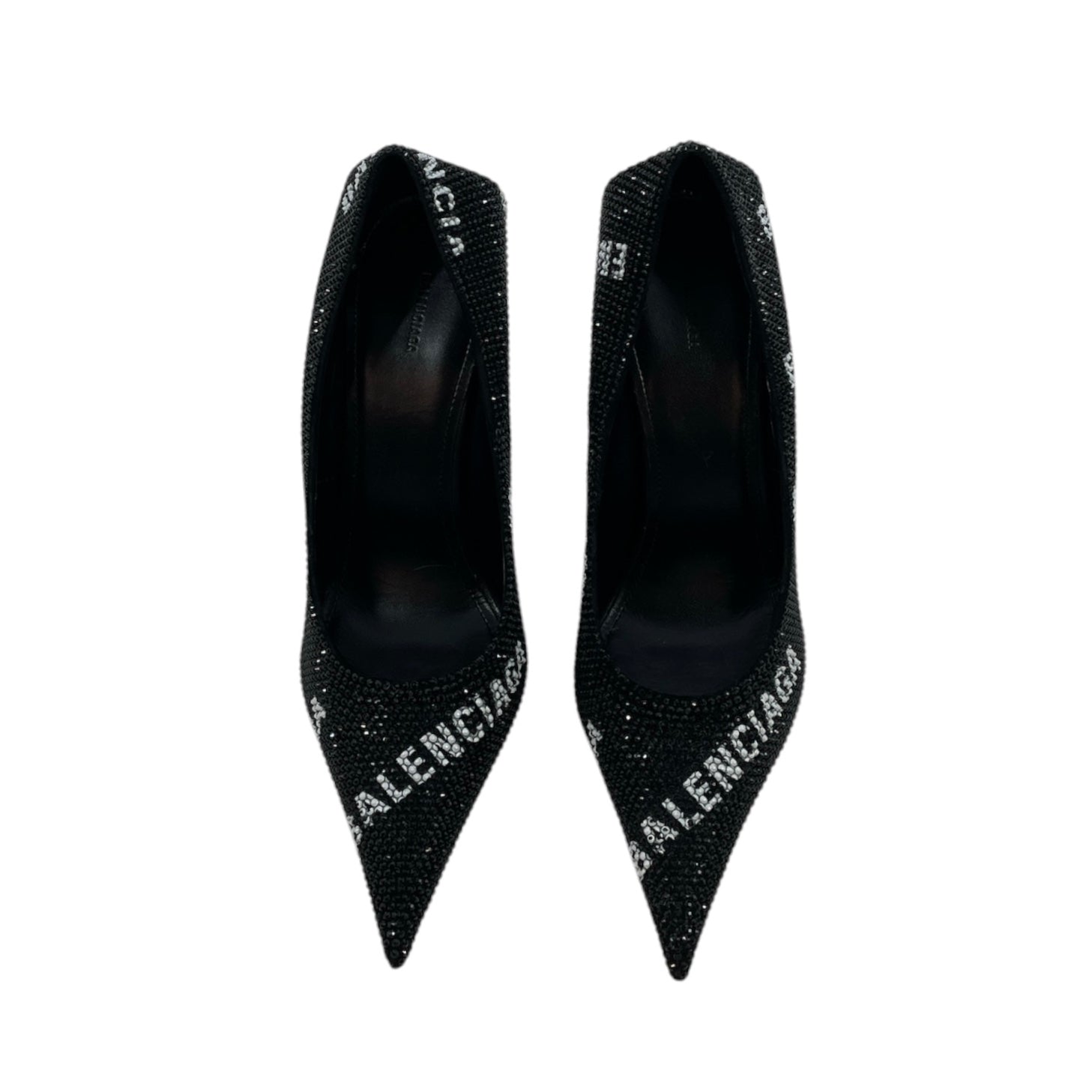 BALENCIAGA/Dress Shoes/EU 38/All Over Print/Leather/BLK/KINFE HEEL view 3