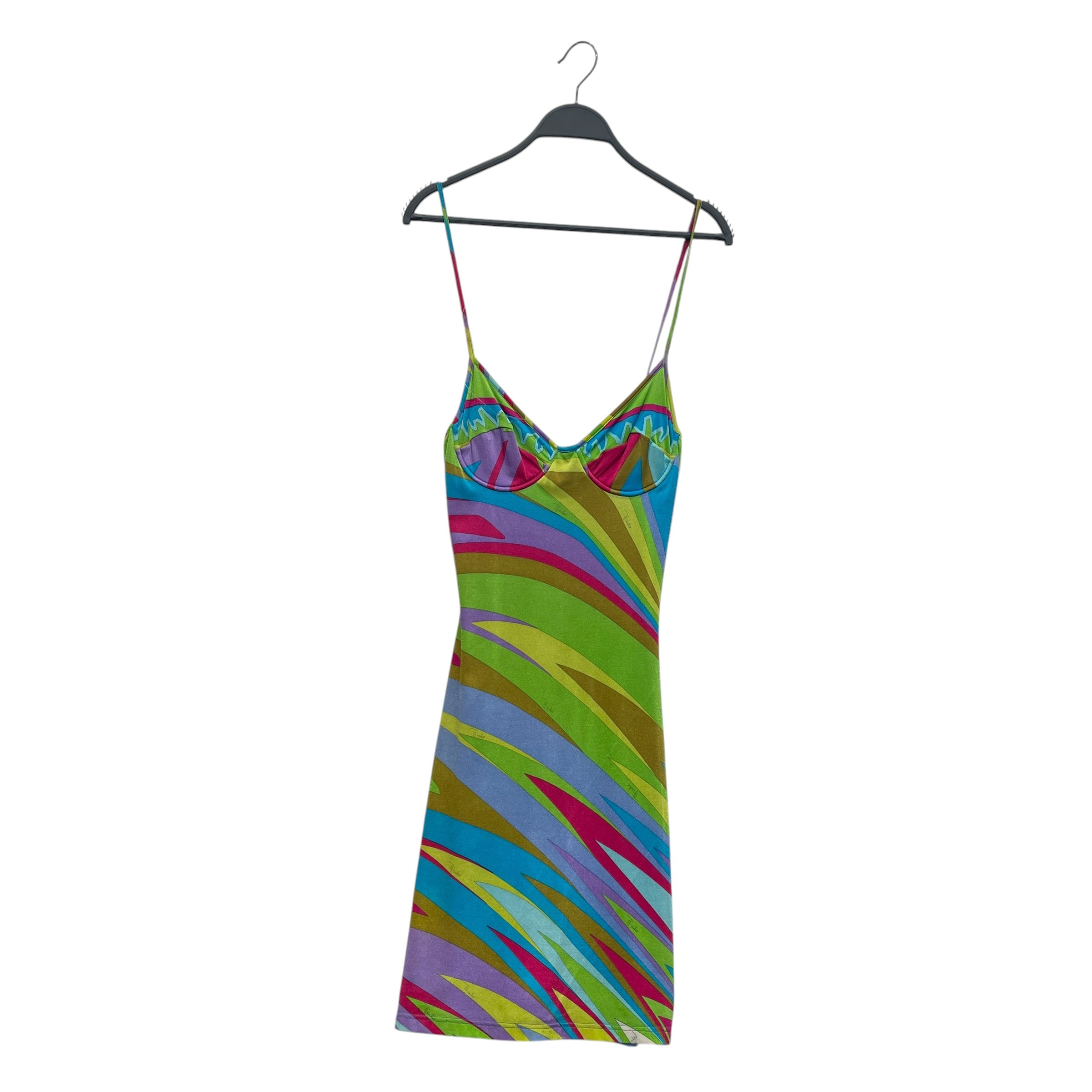 EMILIO PUCCI/SL Dress/S/All Over Print/Nylon/MLT/BLUE LINING MINI DRESS view 1