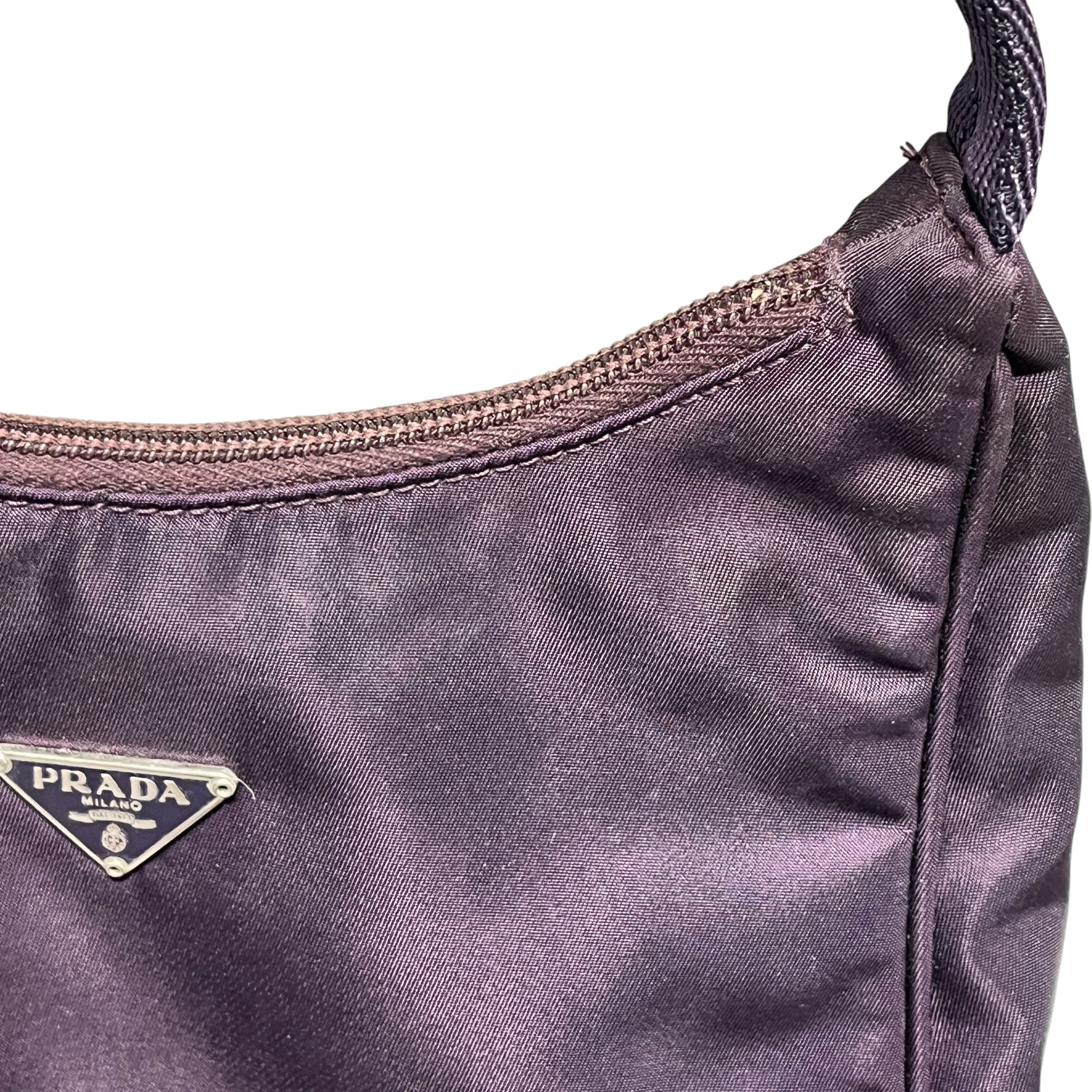 PRADA/Hand Bag/Nylon/PPL/VINTAGE TESSUTO MINI HOBO view 4