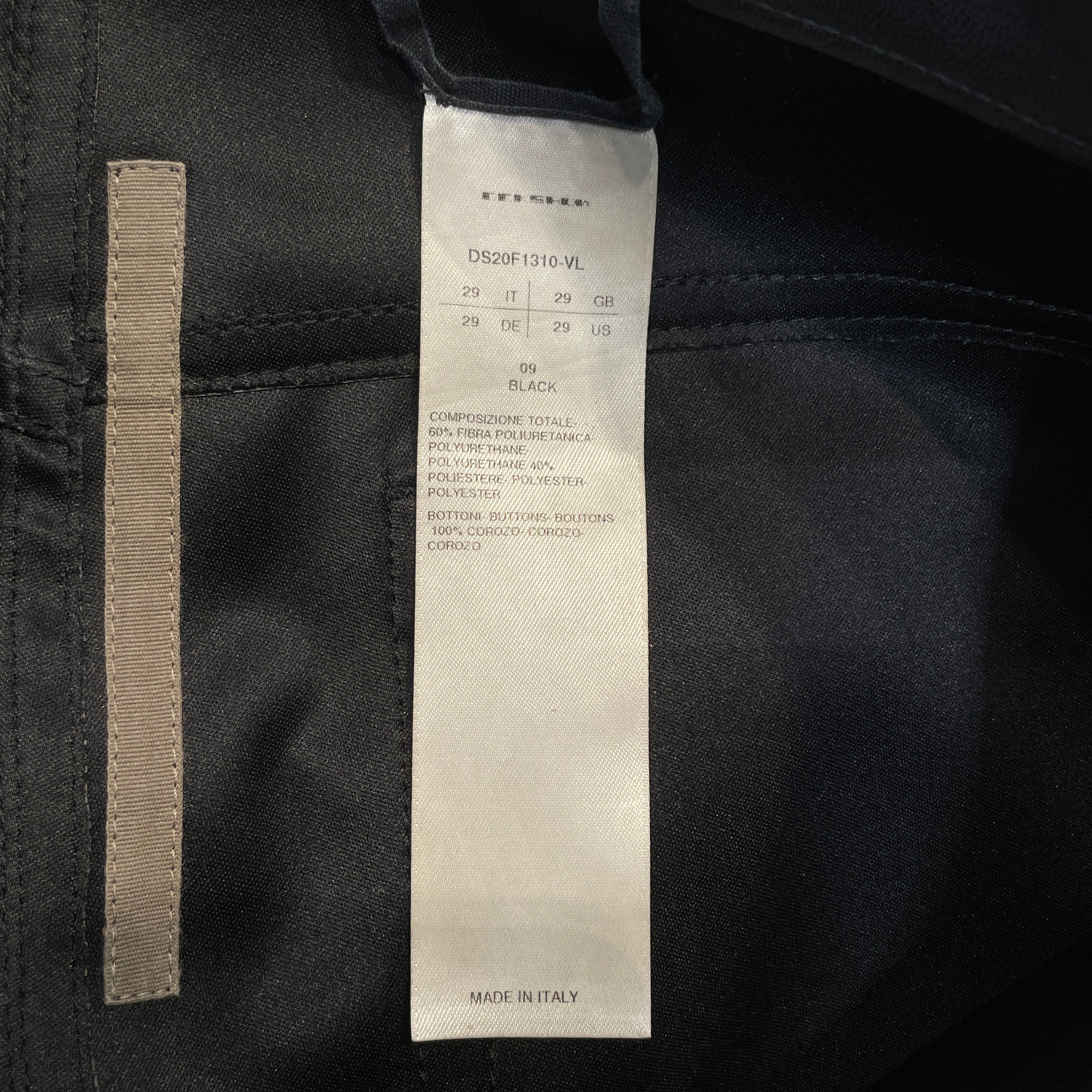 Rick Owens/Pants/29/Leather/BLK/Creach Cargo Skinny Demin view 4