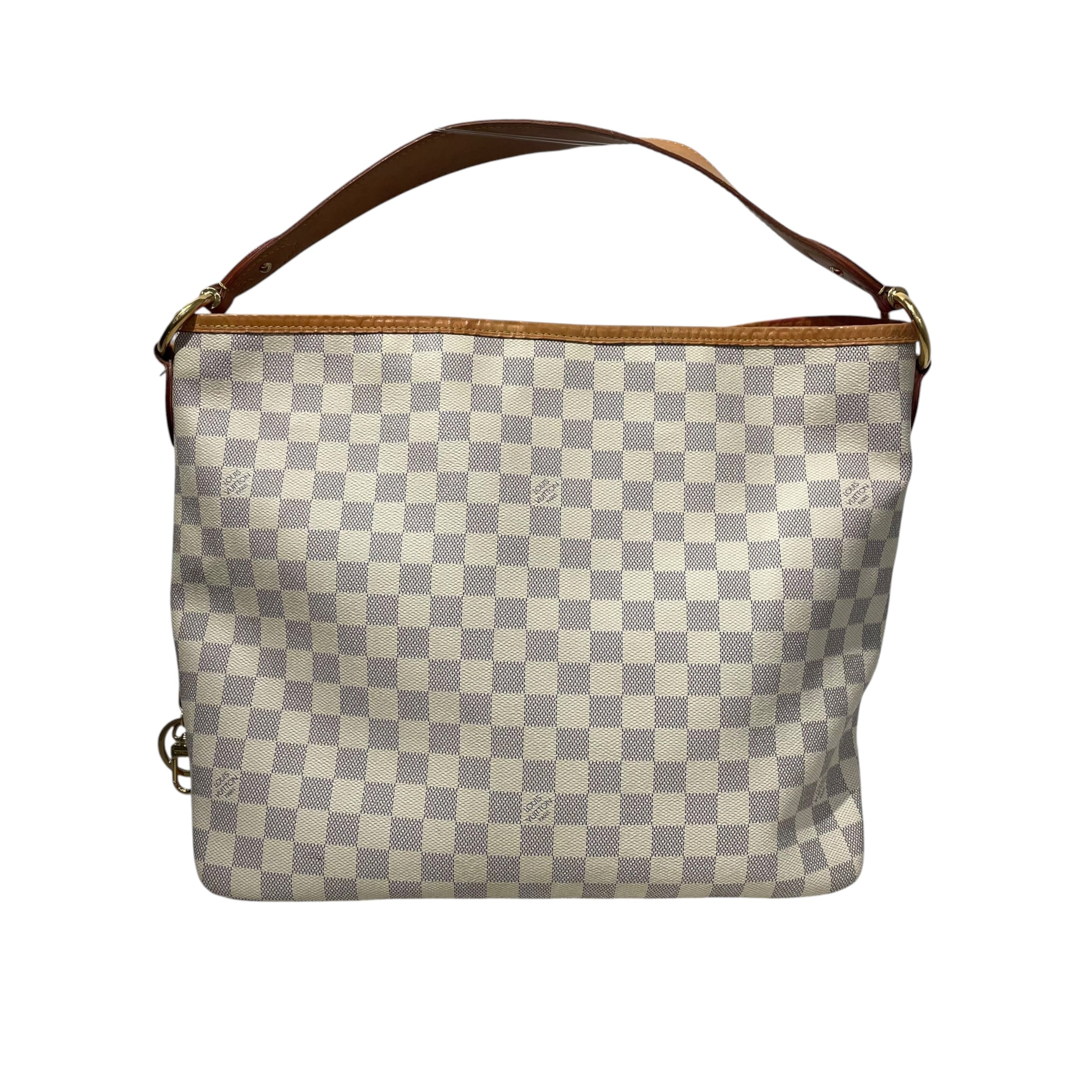 LOUIS VUITTON/Hand Bag/All Over Print/Leather/CRM/Delightful cloth handbag view 2