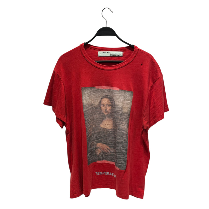 OFF-WHITE/T-Shirt/M/Cotton/RED/MONA LISA