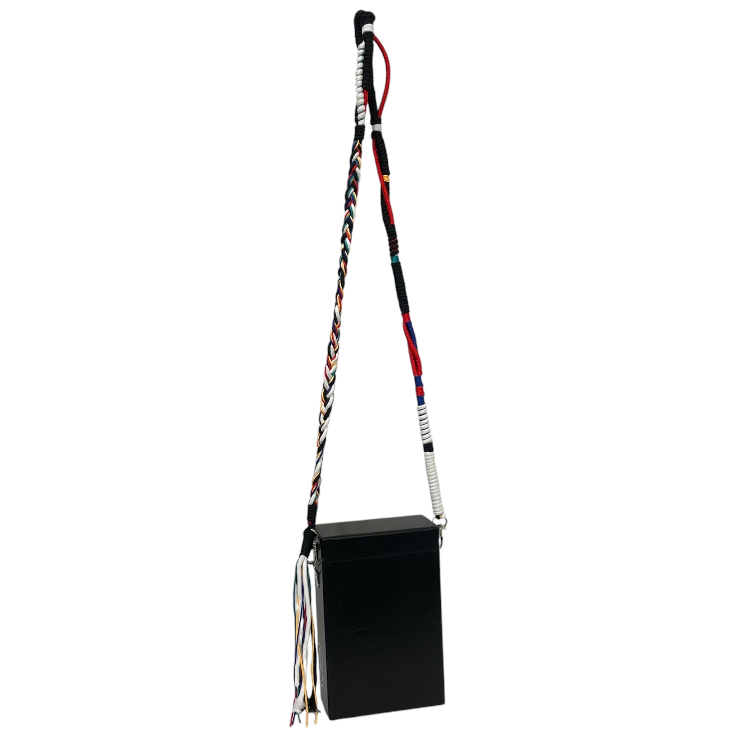 RHUDE/Cross Body Bag/Leather/BLK/cigarette box view 2