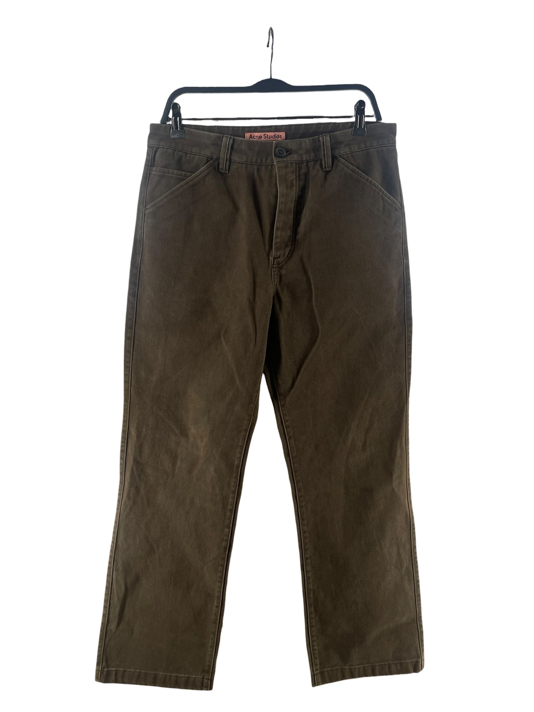 Acne Studios/Bootcut Pants/48/Cotton/BRW/Button Fly/BOOTCUT PANT  TROU000360BK0295 view 1