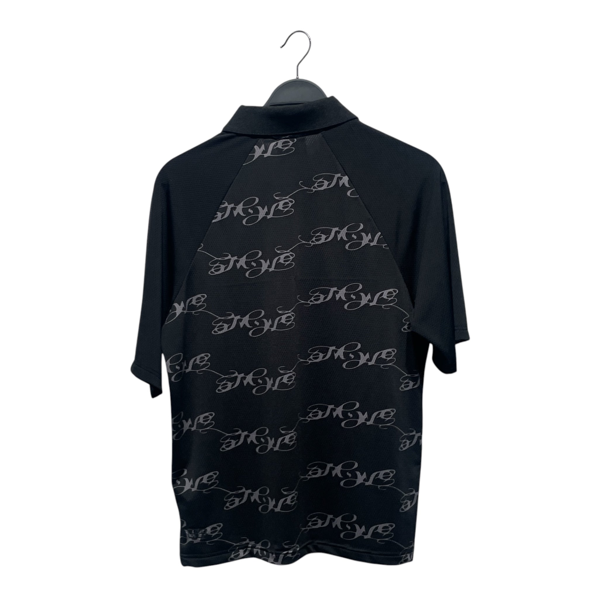 MOWALOLA/ksubi/Polo Shirt/S/Acrylic/BLK/All Over Print/ view 2