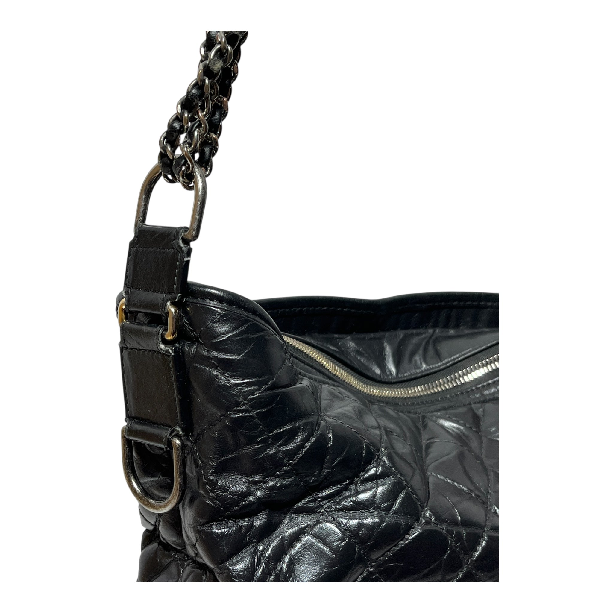CHANEL/Cross Body Bag/Lambskin/BLK/gabrielle hobo view 8