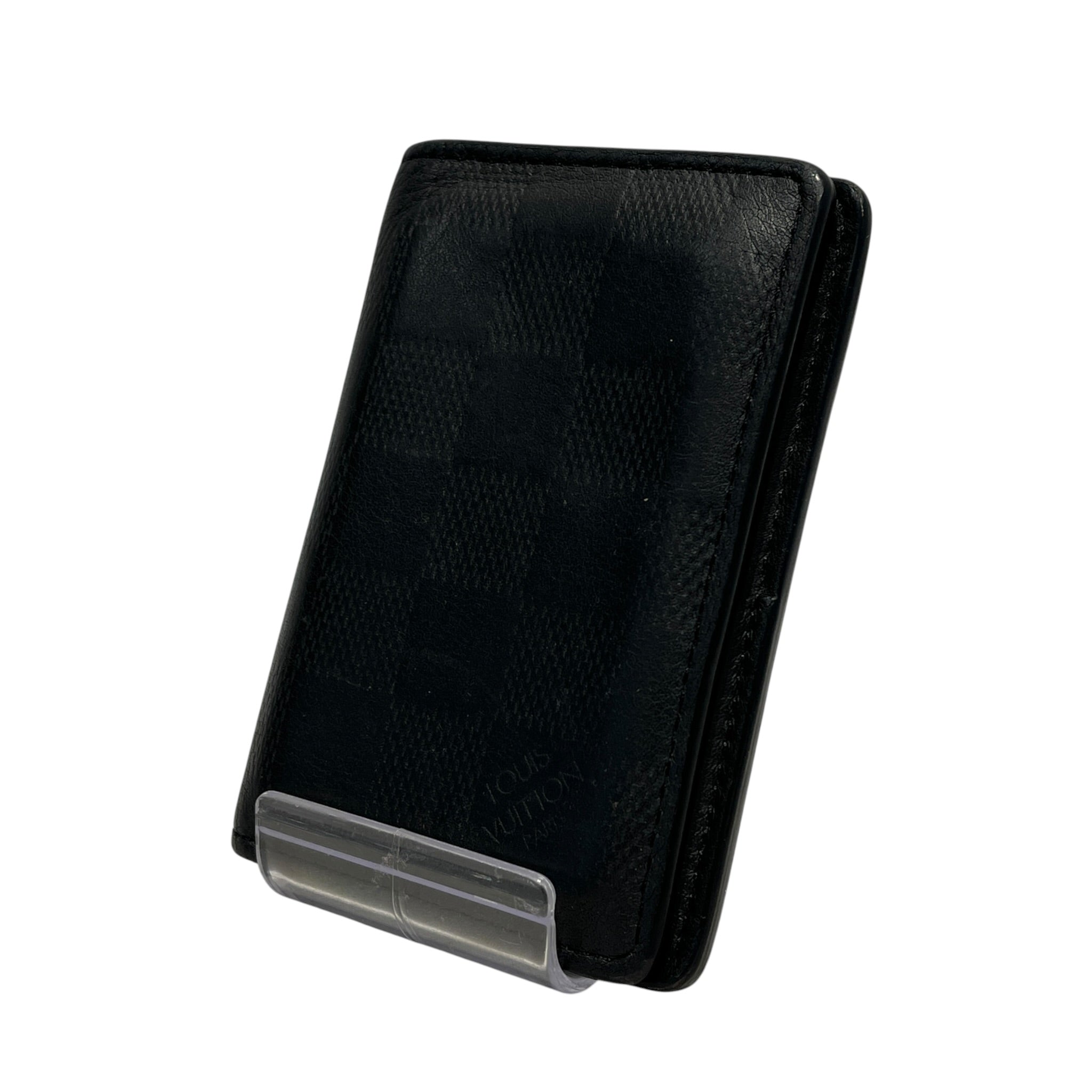 LOUIS VUITTON/Bifold Wallet/Leather/BLK/M's/DAMIER GRAPHITE POCKET ORGANIZ view 1