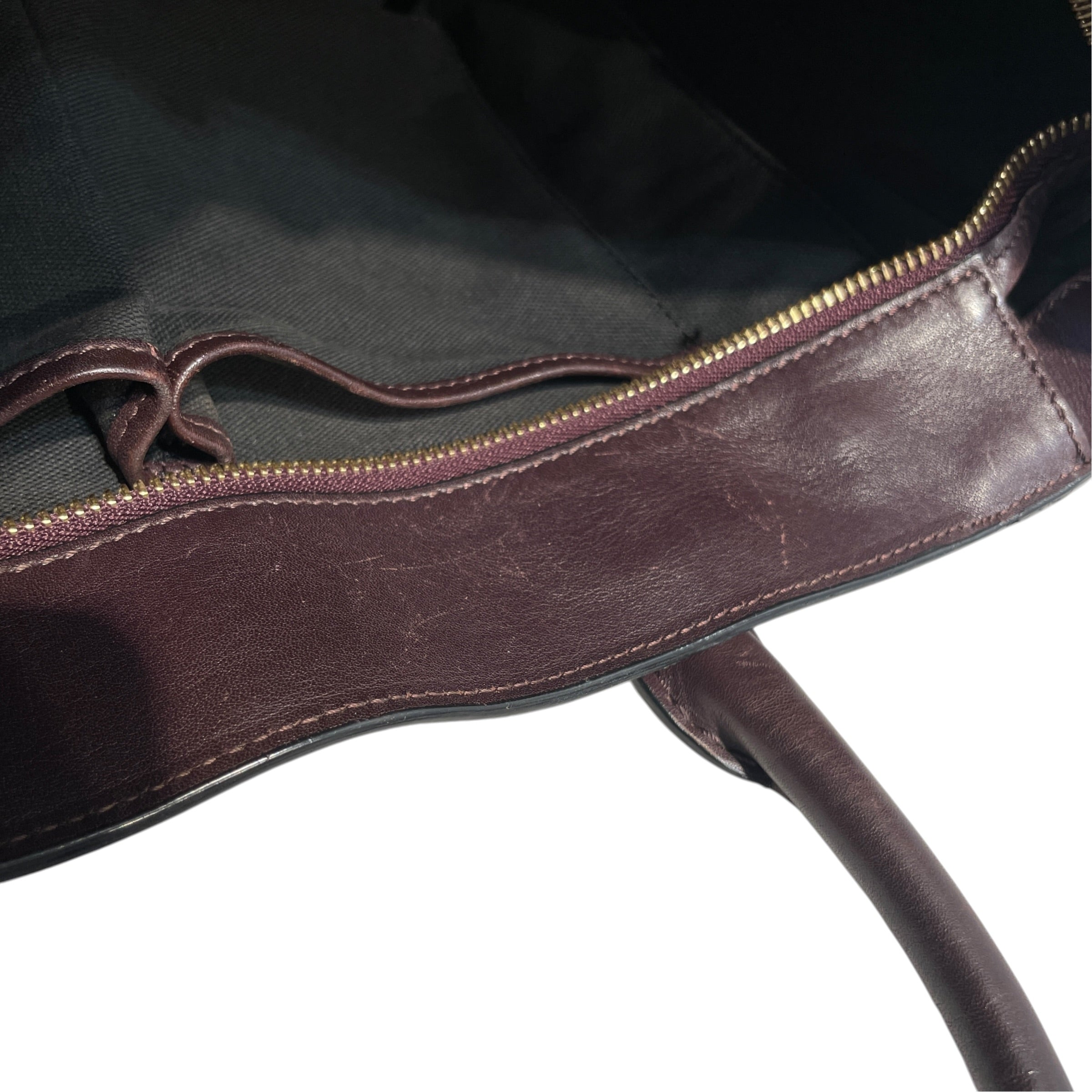 Alexander McQueen/Tote Bag/Leather/BRW/Inside out Shopper Tote view 10